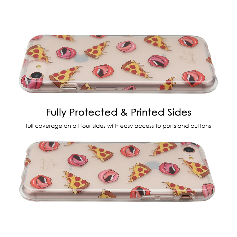 Pizza Lips iPhone Case by Kendall Vertes - Image 35