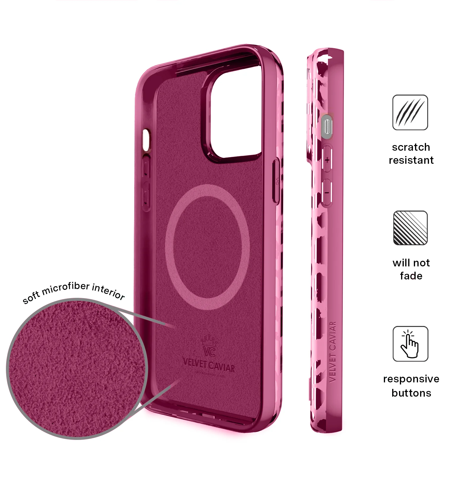Pink Ruby Leopard iPhone Case - Image 102
