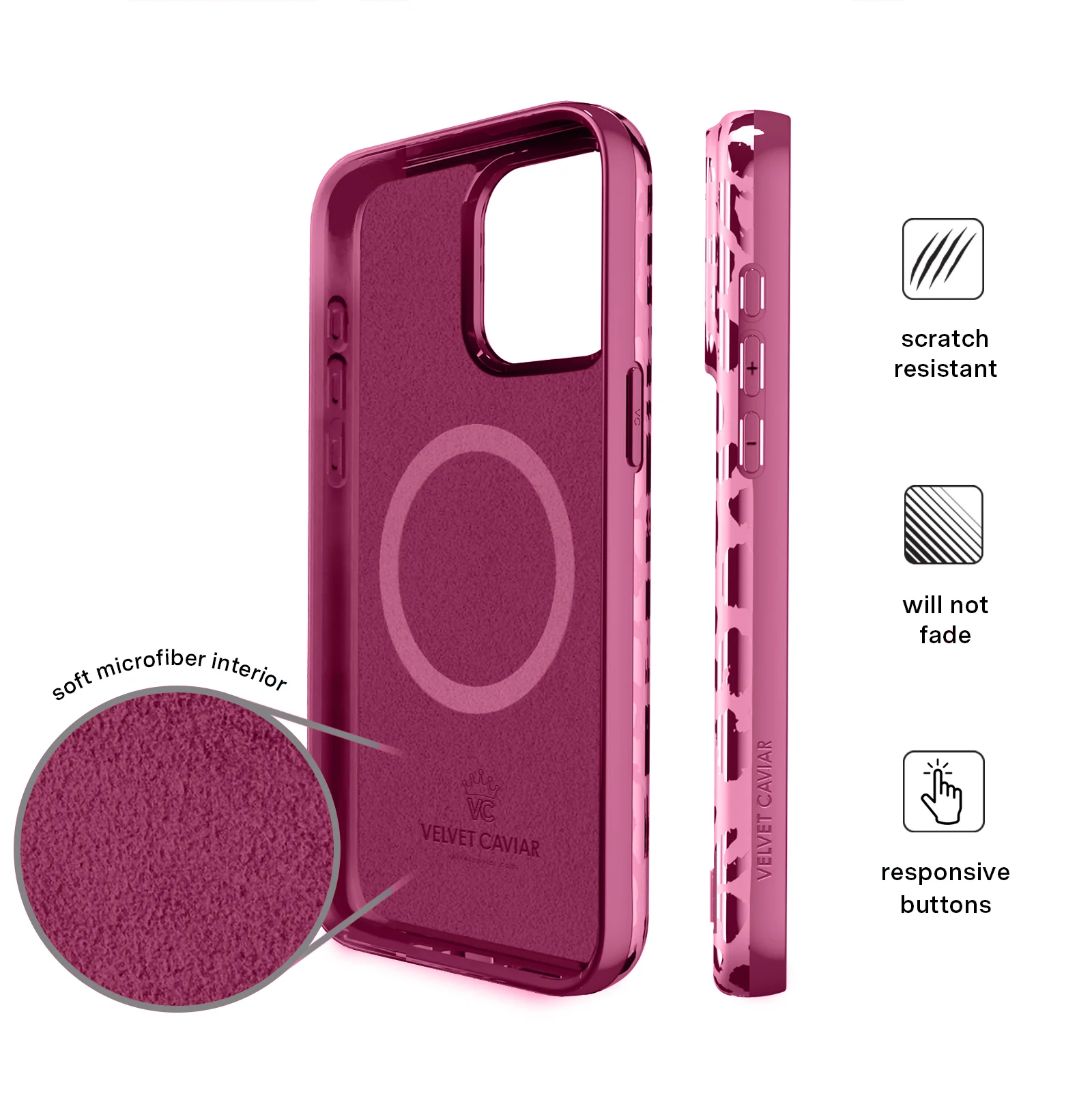Pink Ruby Leopard iPhone Case - Image 108