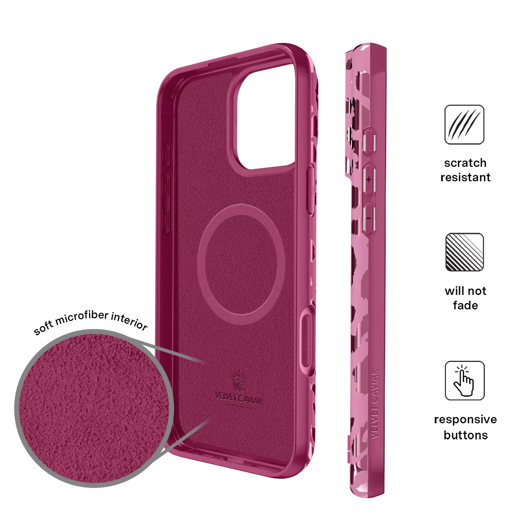 Pink Ruby Leopard iPhone Case - Image 120