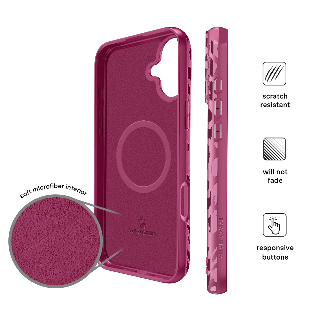 Pink Ruby Leopard iPhone Case - Image 138