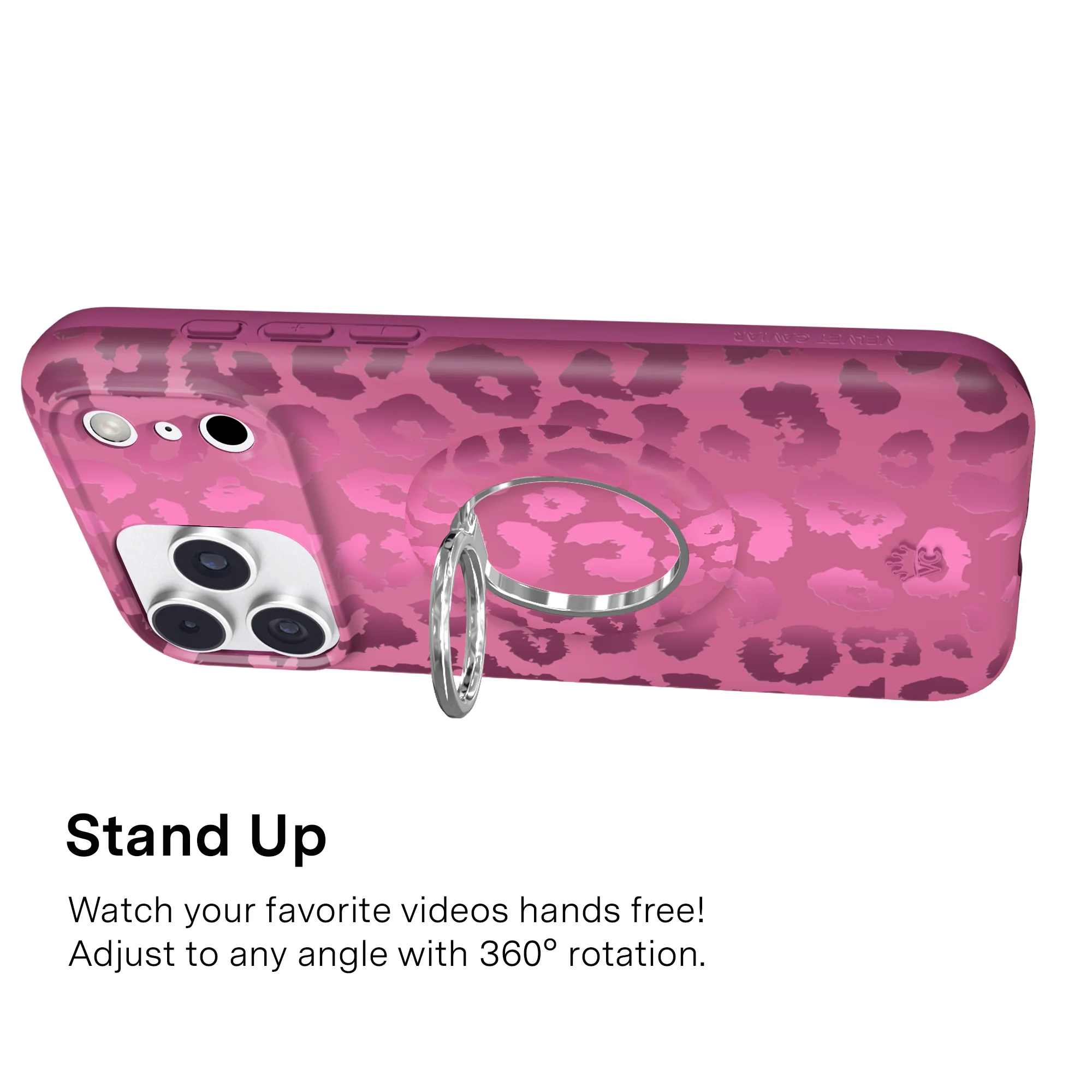 Pink Ruby Leopard MagSafe Grip Ring - Image 4