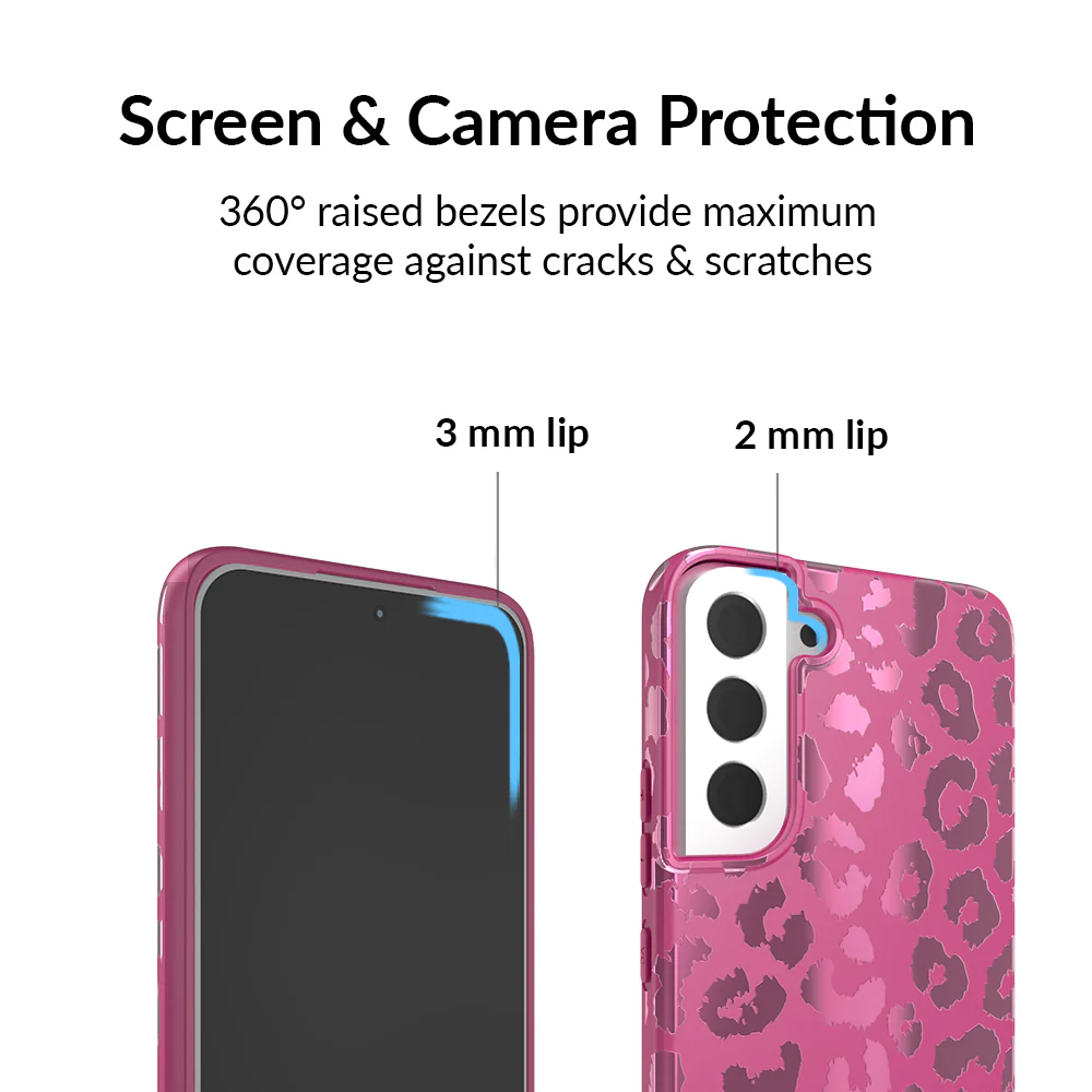 Pink Ruby Leopard Samsung Case - Image 3
