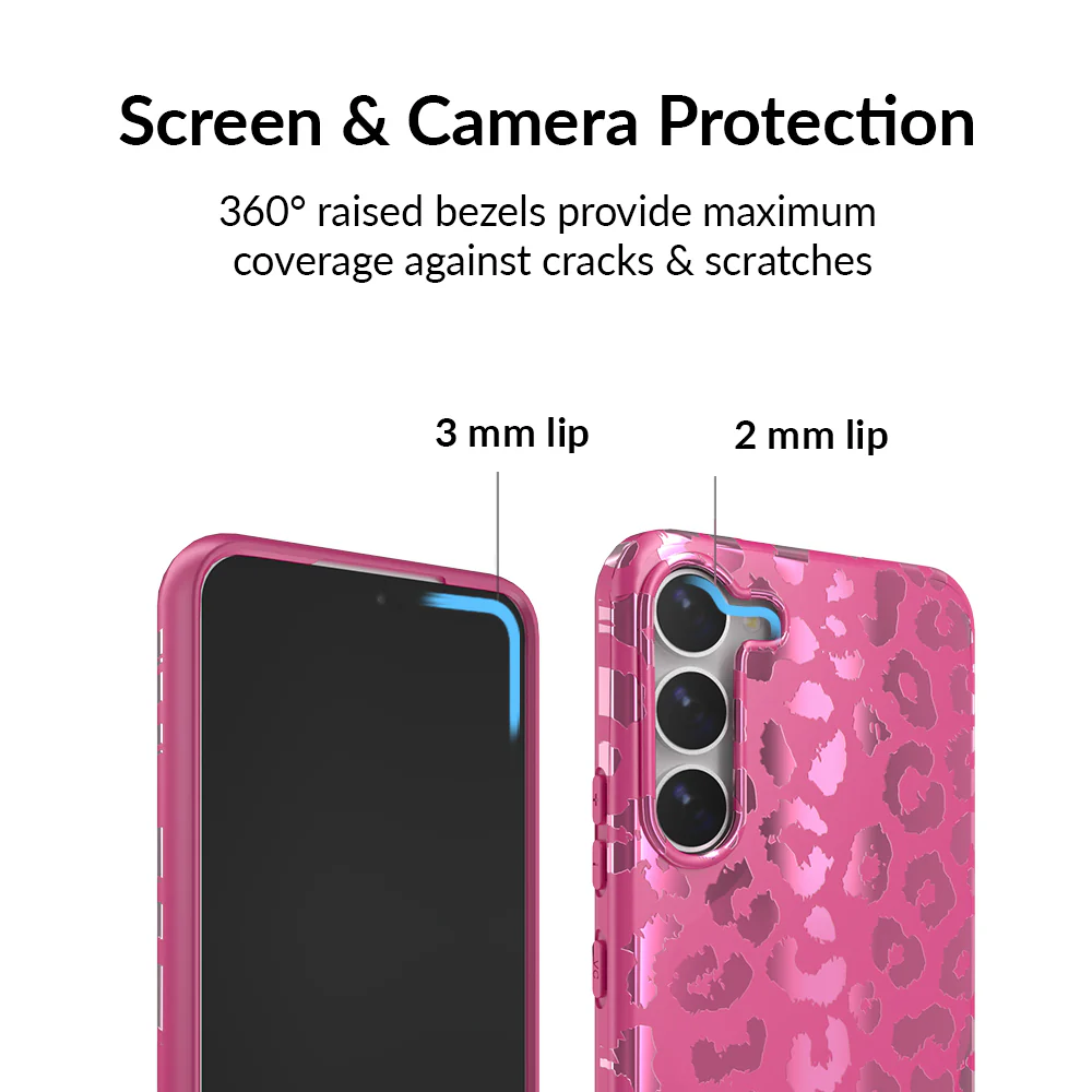 Pink Ruby Leopard Samsung Case - Image 45