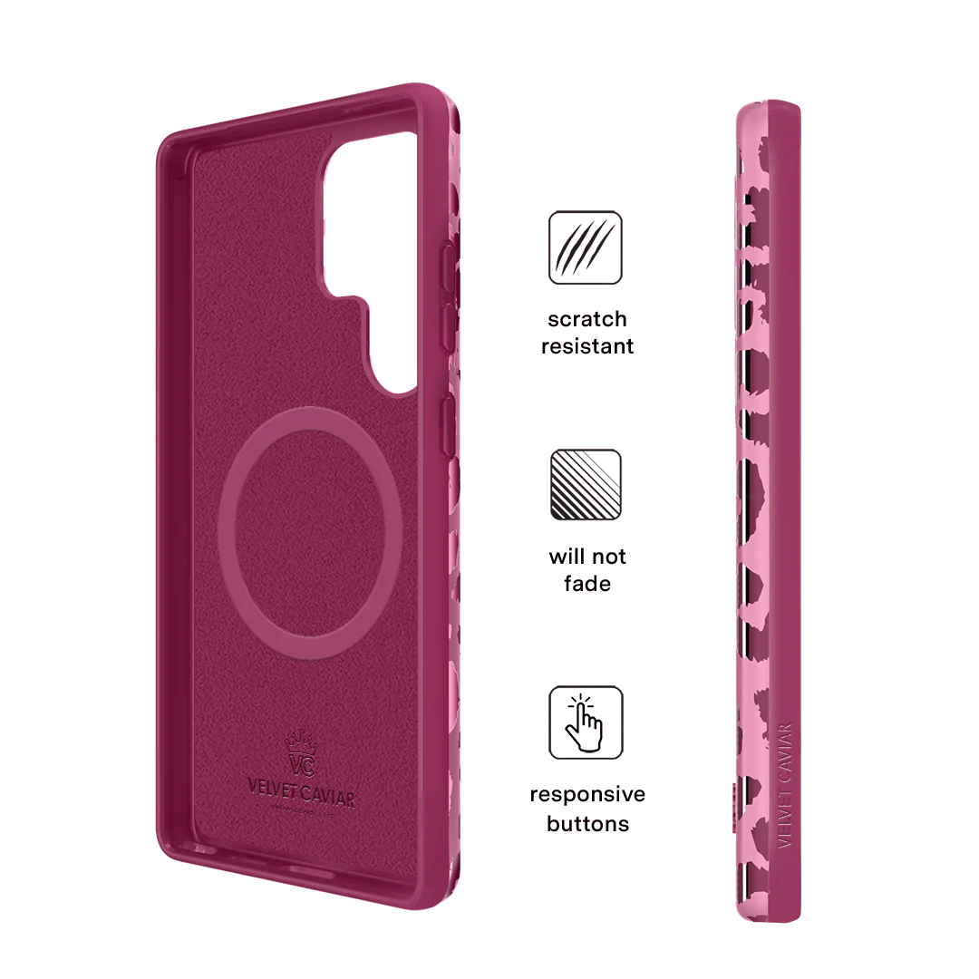 Pink Ruby Leopard Samsung Case - Image 60
