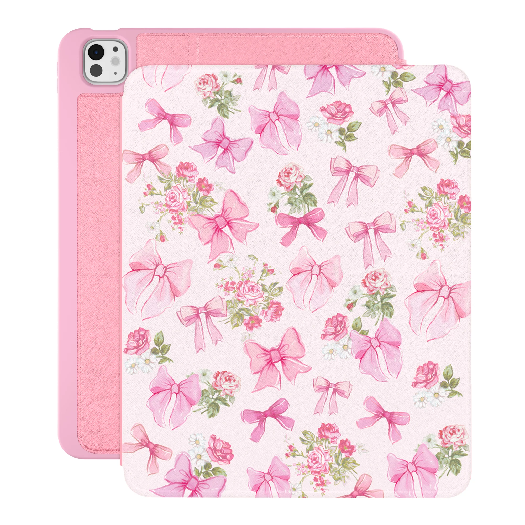 Posie Pink Bow iPad Case - Image 31