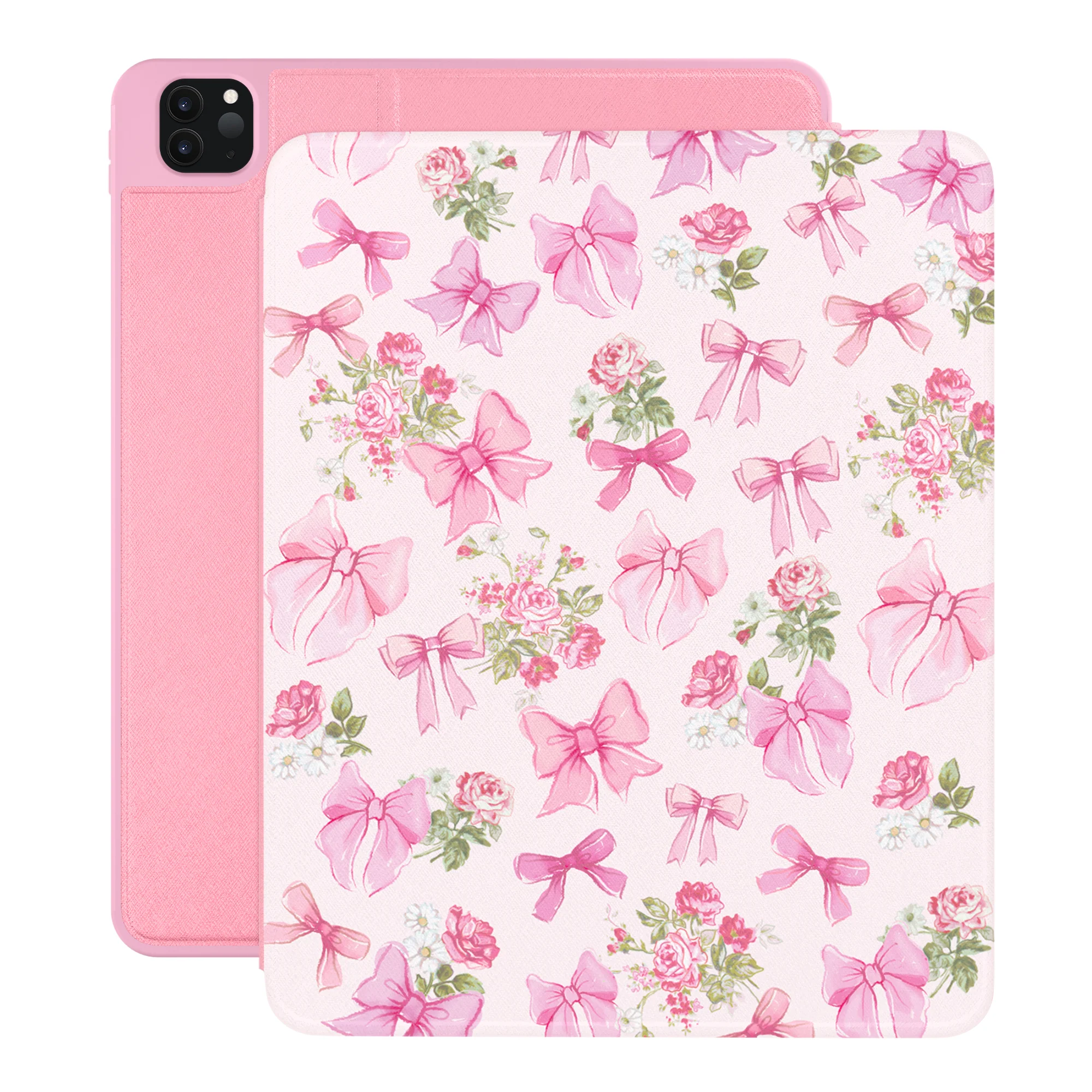 Posie Pink Bow iPad Case - Image 37