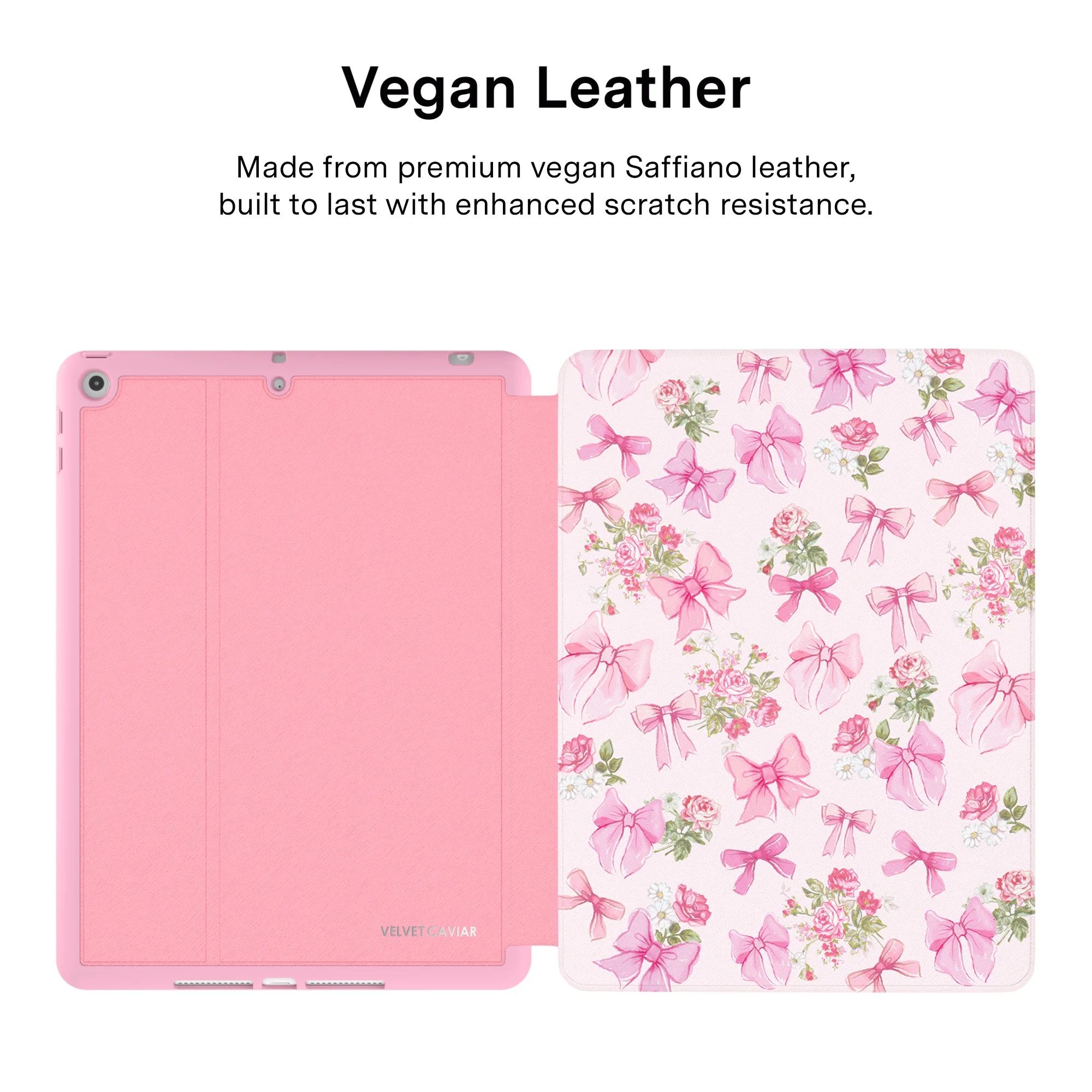 Posie Pink Bow iPad Case - Image 4