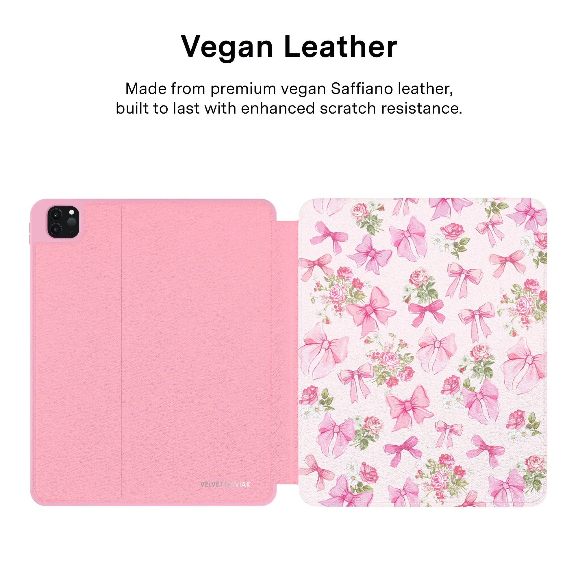 Posie Pink Bow iPad Case - Image 40