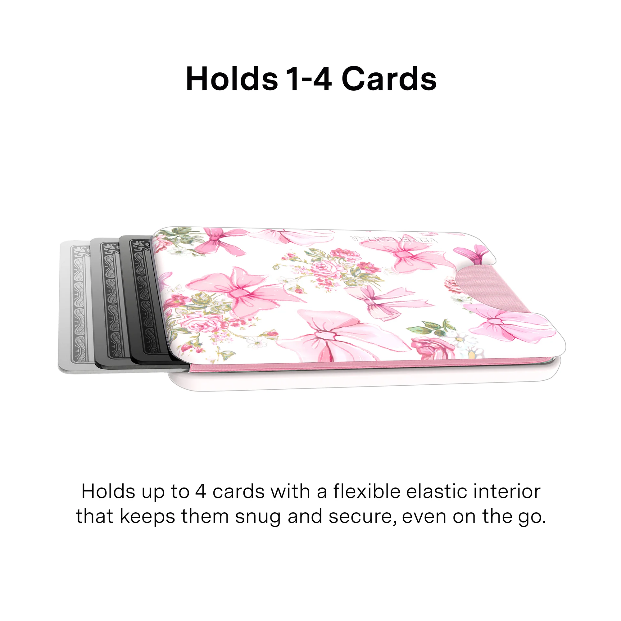 Posie Pink Bow MagSafe Wallet - Image 2