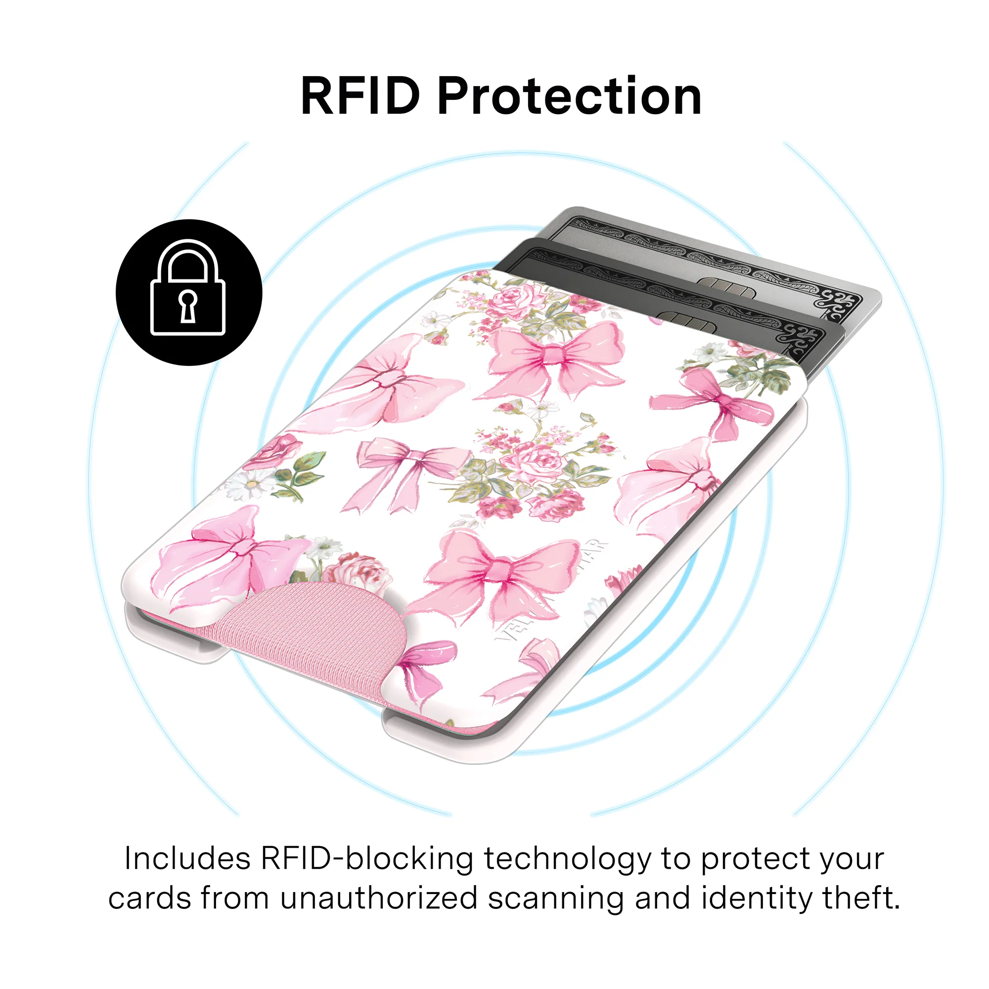 Posie Pink Bow MagSafe Wallet - Image 4