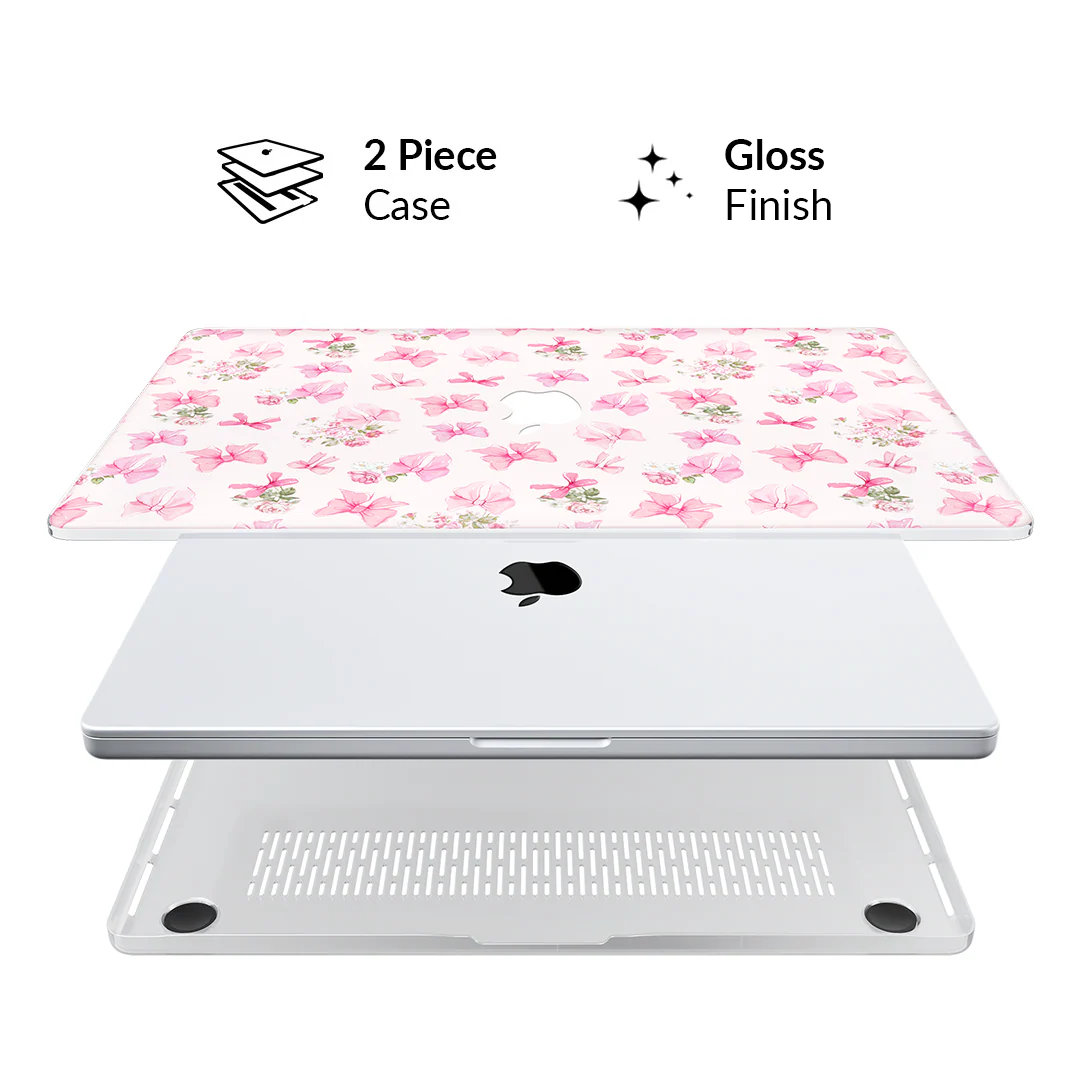 Posie Pink Bows MacBook Case - Image 14