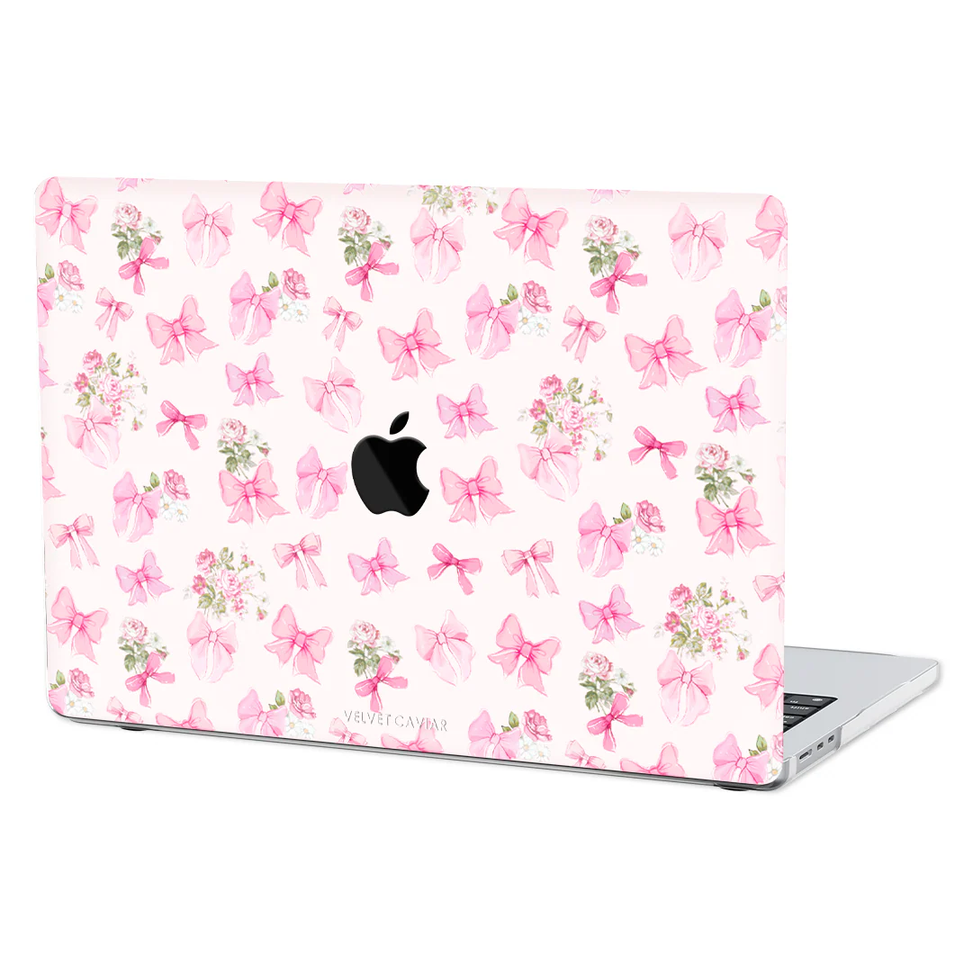 Posie Pink Bows MacBook Case - Image 7