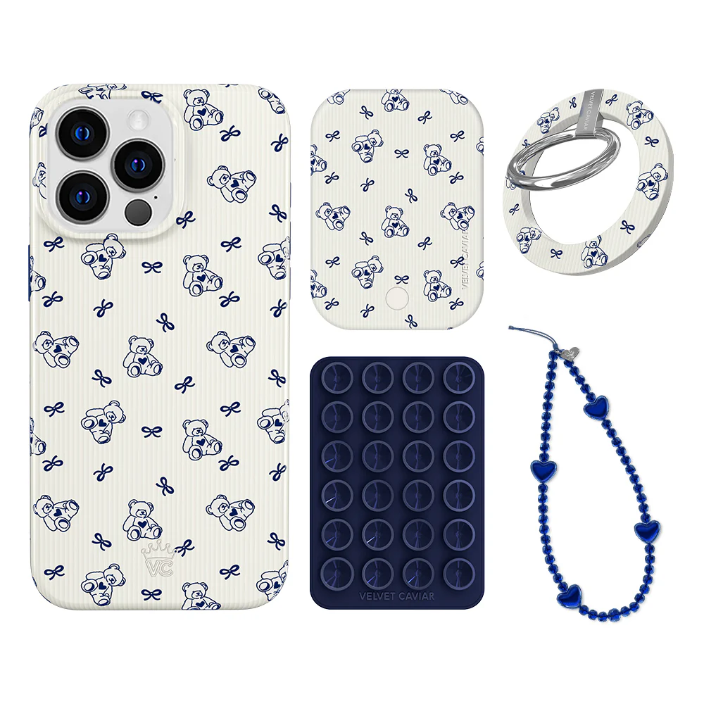 Preppy Teddy iPhone Bundle Set - Grip - Image 14