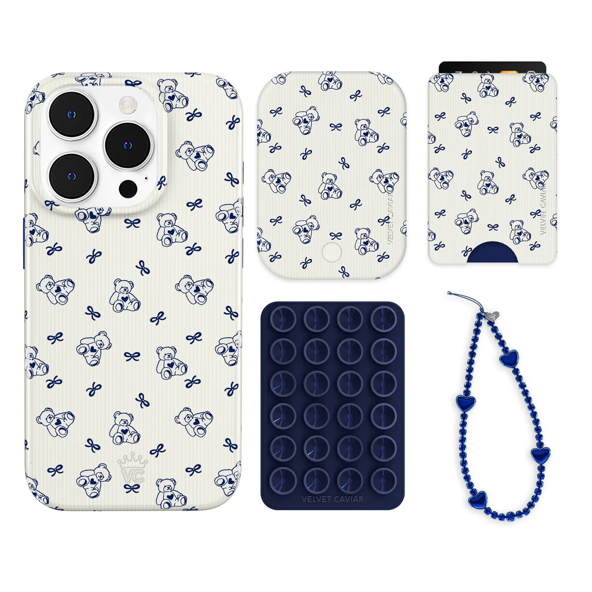 Preppy Teddy iPhone Bundle Set - Wallet - Image 11