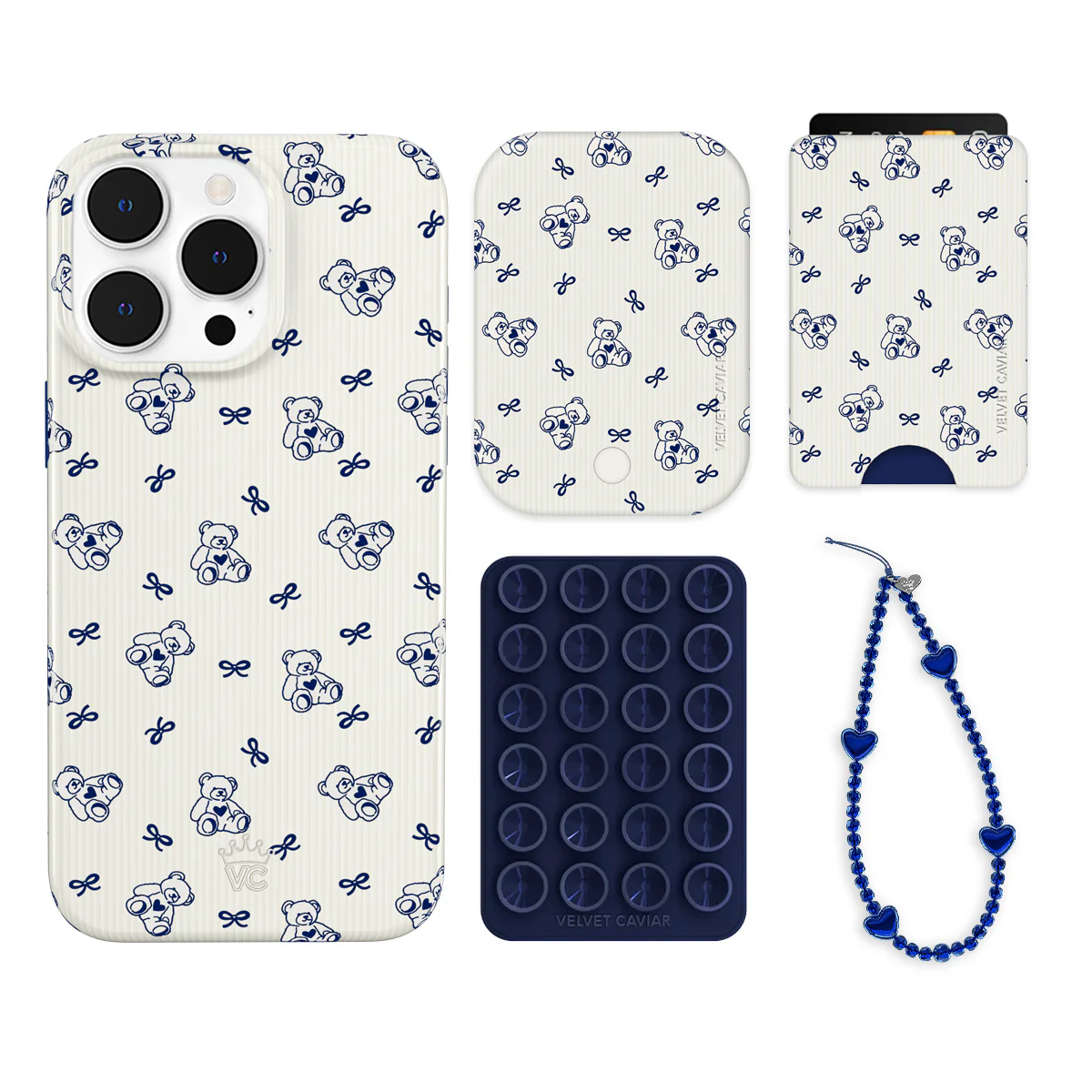 Preppy Teddy iPhone Bundle Set - Wallet - Image 12