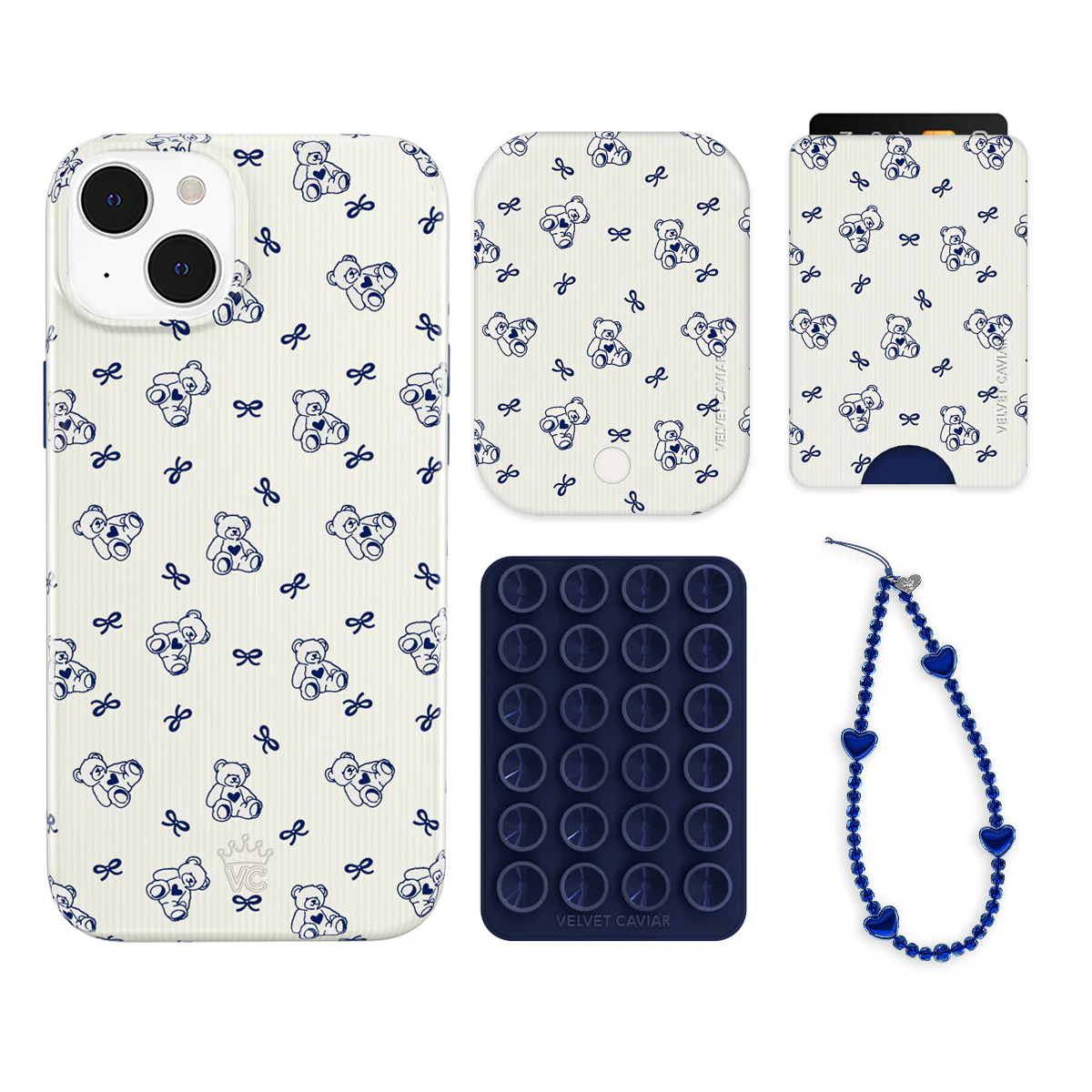 Preppy Teddy iPhone Bundle Set - Wallet - Image 13