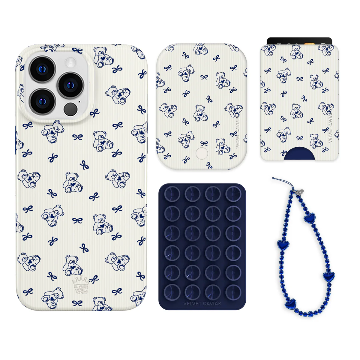 Preppy Teddy iPhone Bundle Set - Wallet - Image 14