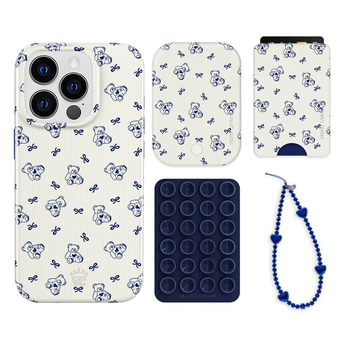 Preppy Teddy iPhone Bundle Set - Wallet - Image 15