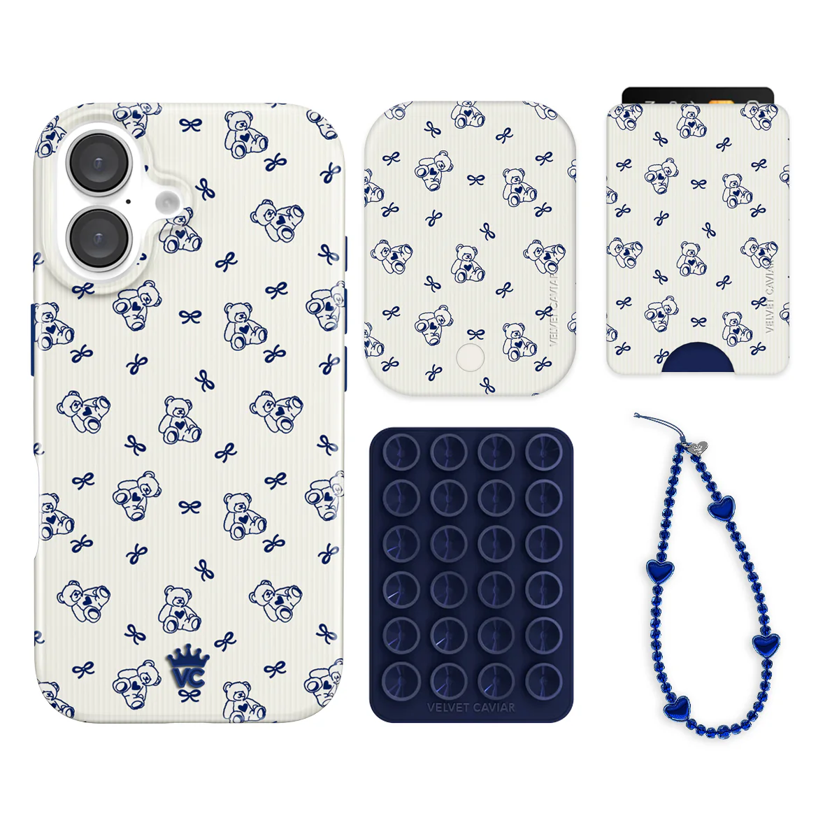 Preppy Teddy iPhone Bundle Set - Wallet - Image 2