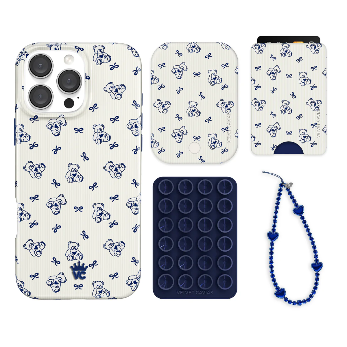 Preppy Teddy iPhone Bundle Set - Wallet - Image 4