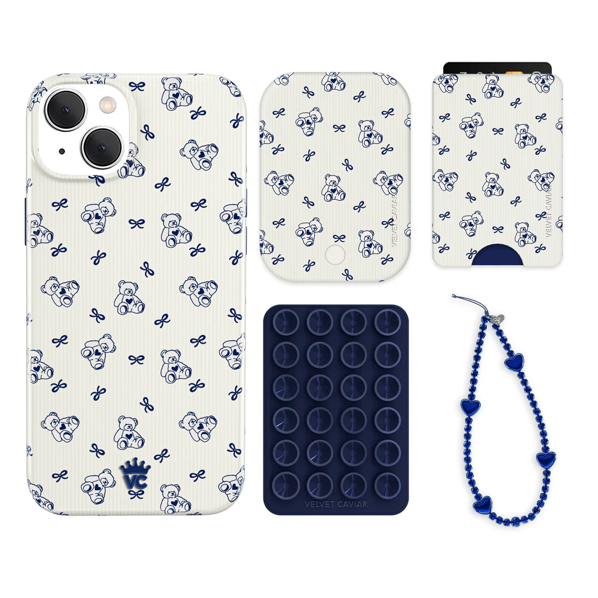 Preppy Teddy iPhone Bundle Set - Wallet - Image 6