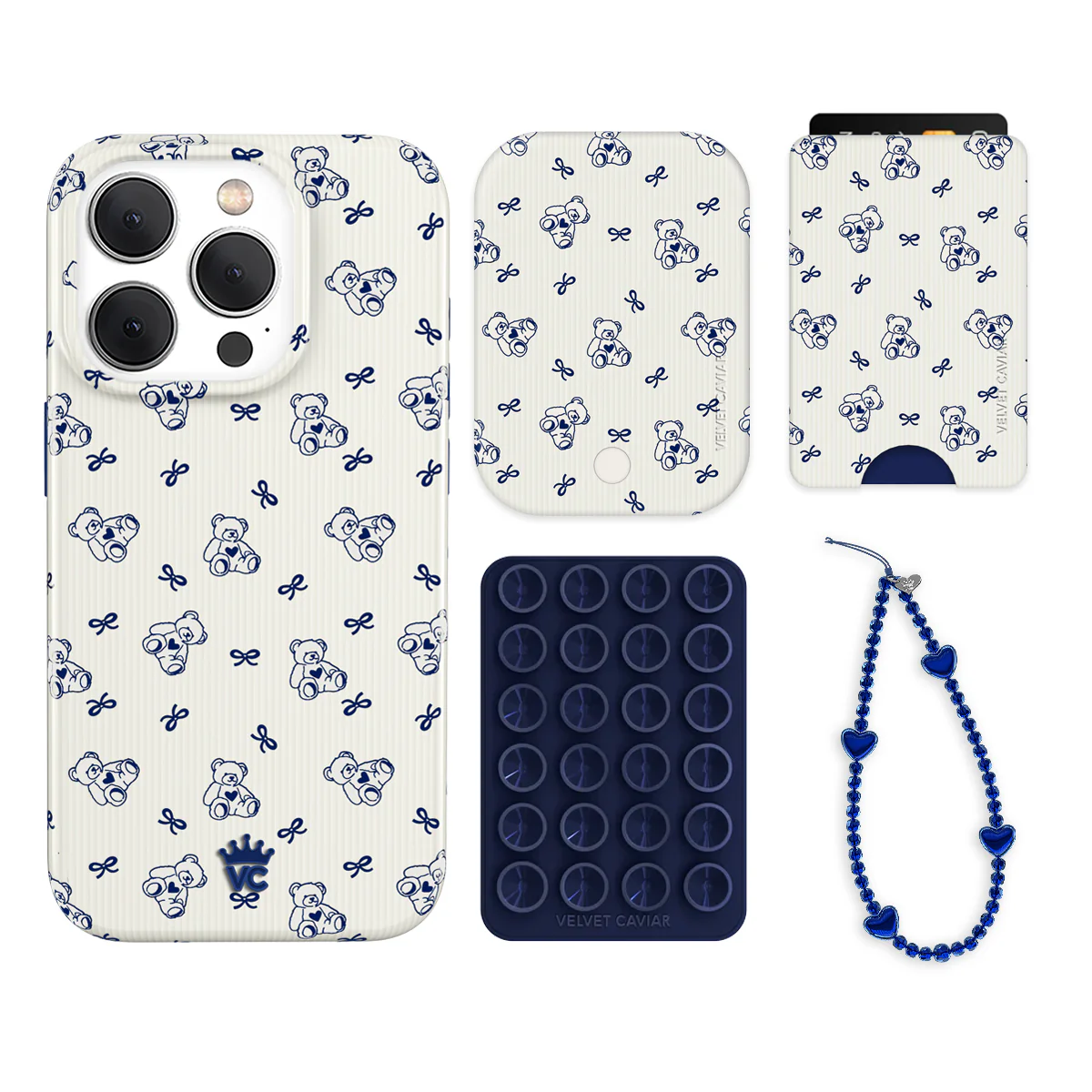 Preppy Teddy iPhone Bundle Set - Wallet - Image 7