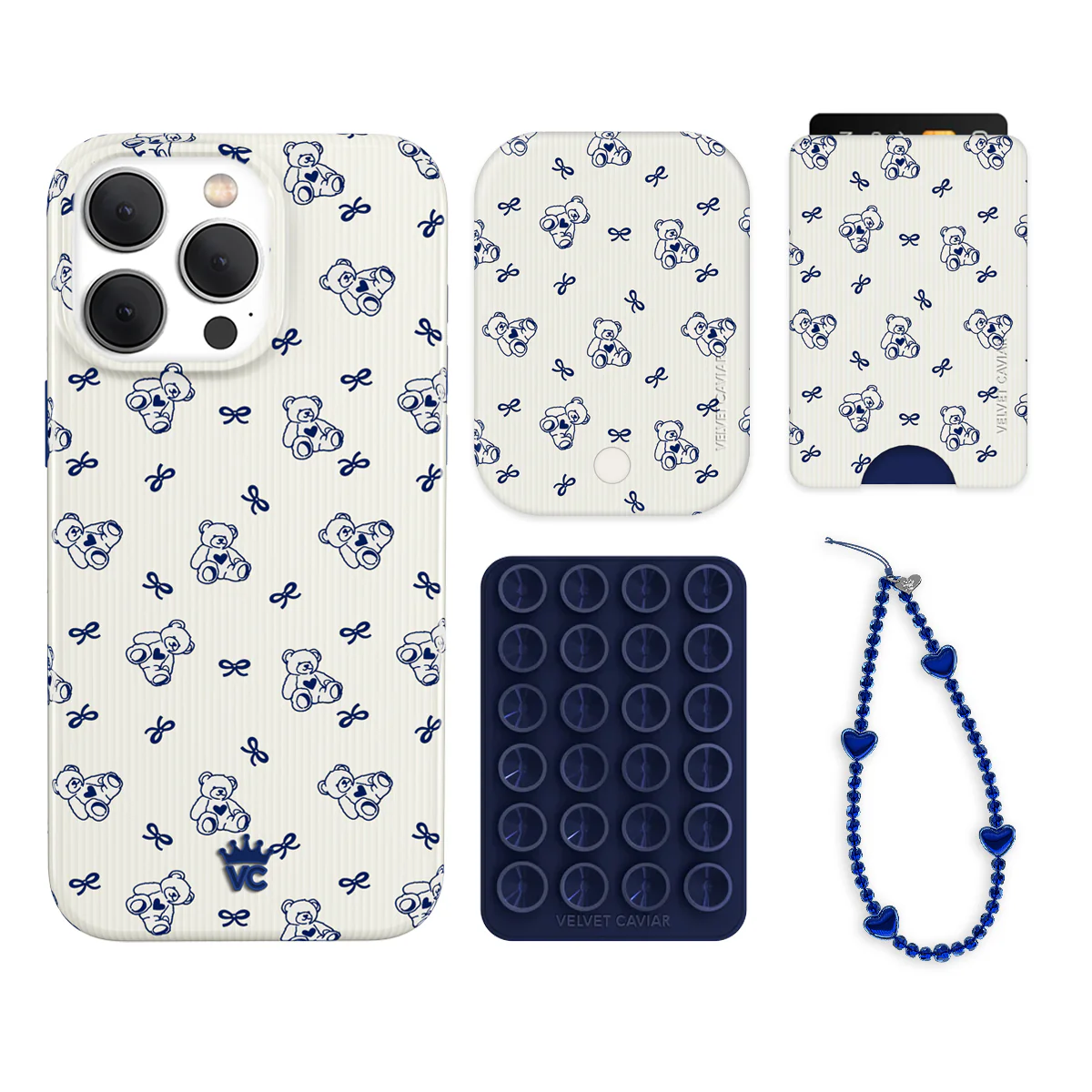 Preppy Teddy iPhone Bundle Set - Wallet - Image 8