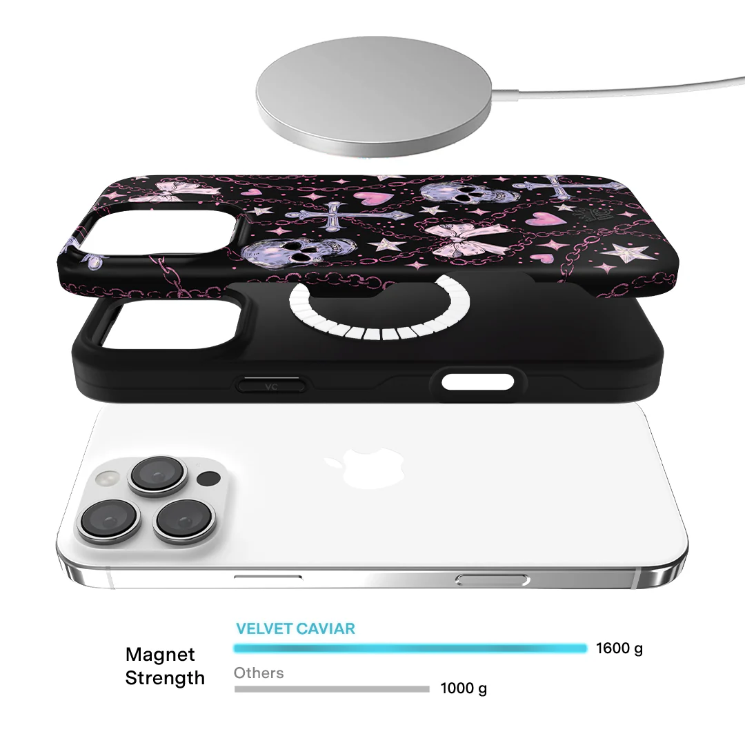 Pretty Punk Skulls iPhone Case - Image 13