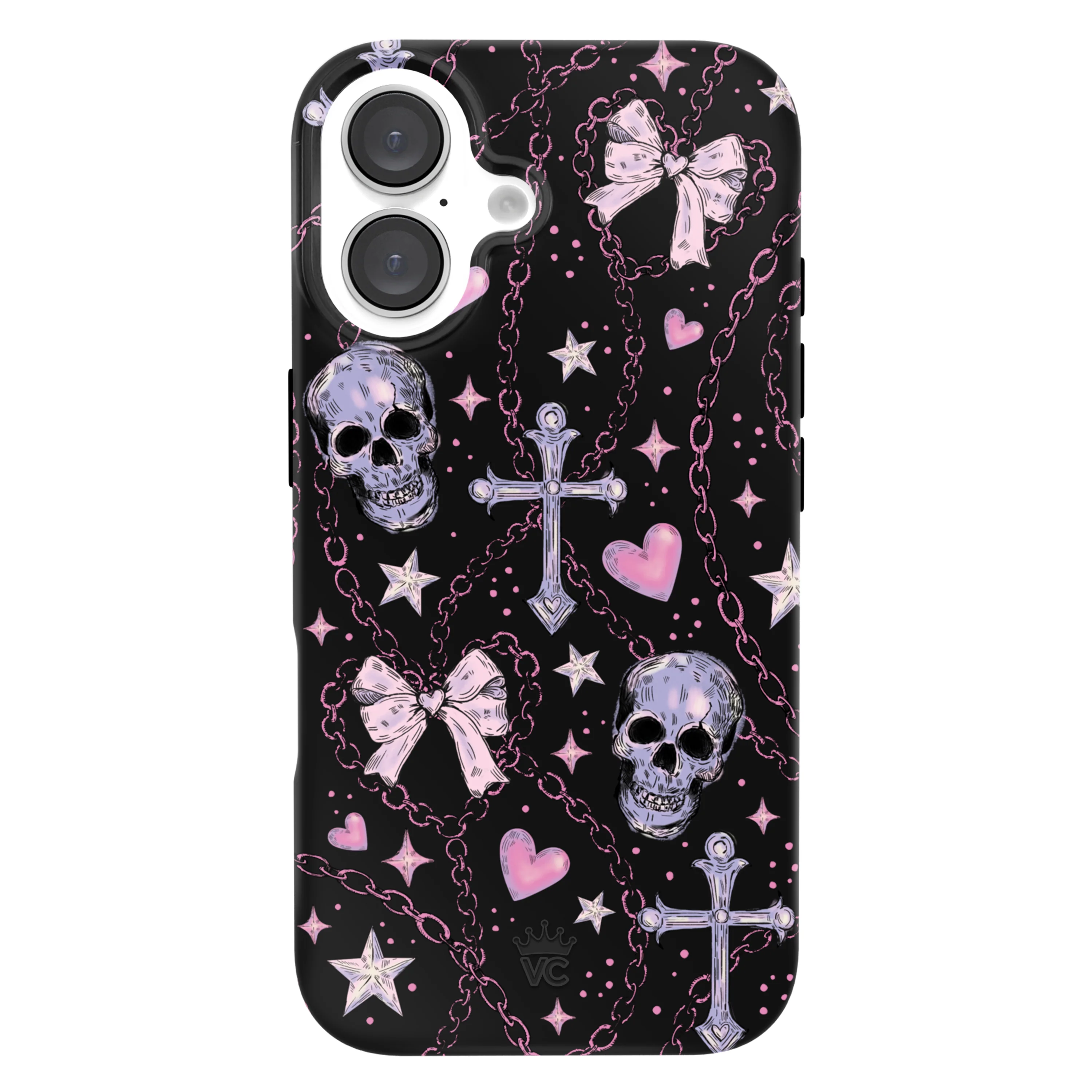 Pretty Punk Skulls iPhone Case - Image 16