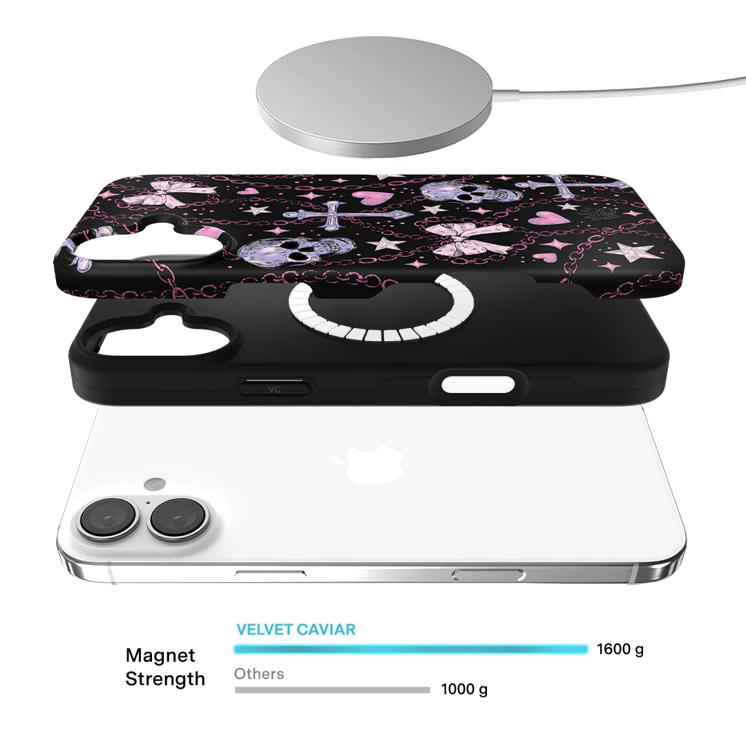Pretty Punk Skulls iPhone Case - Image 18