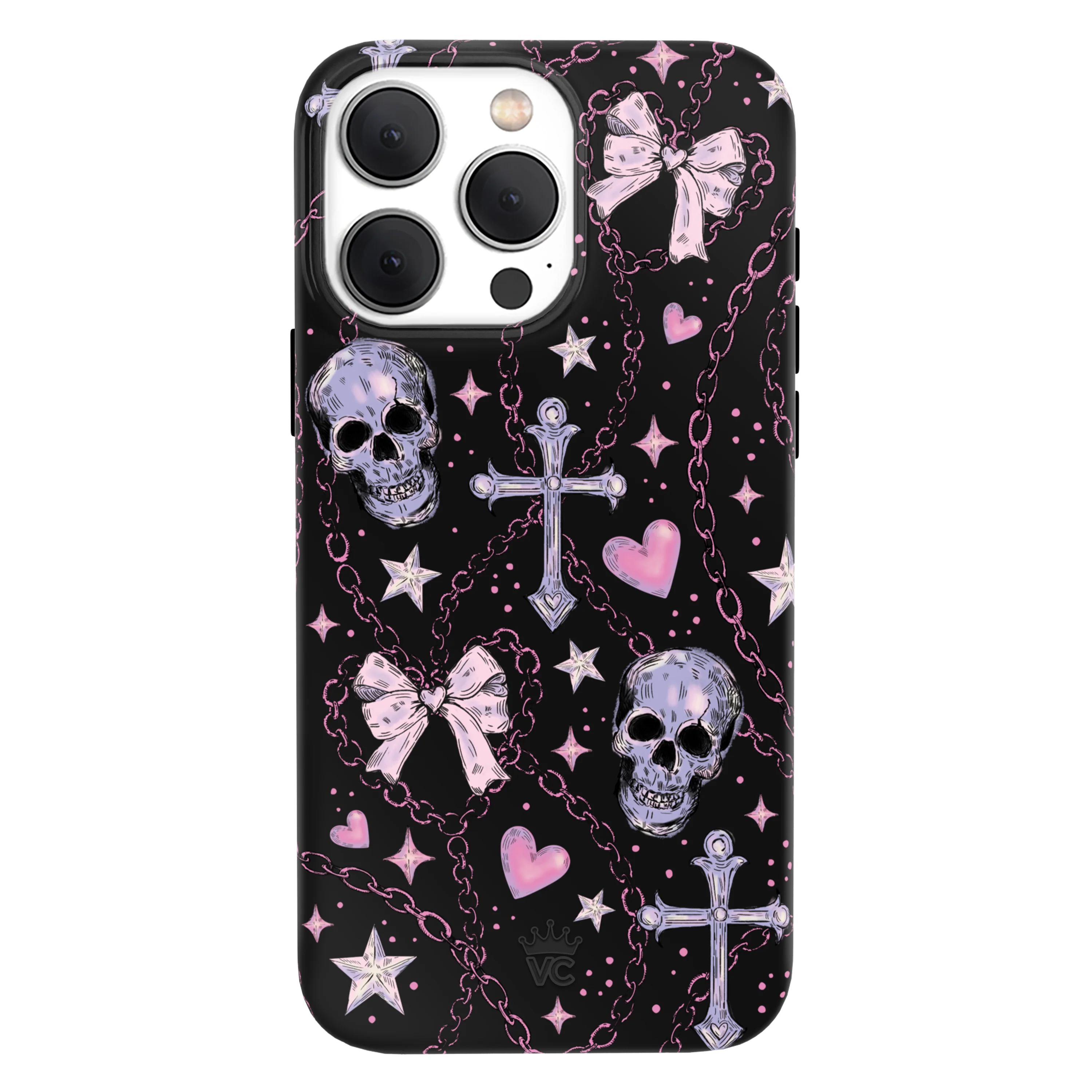 Pretty Punk Skulls iPhone Case - Image 26