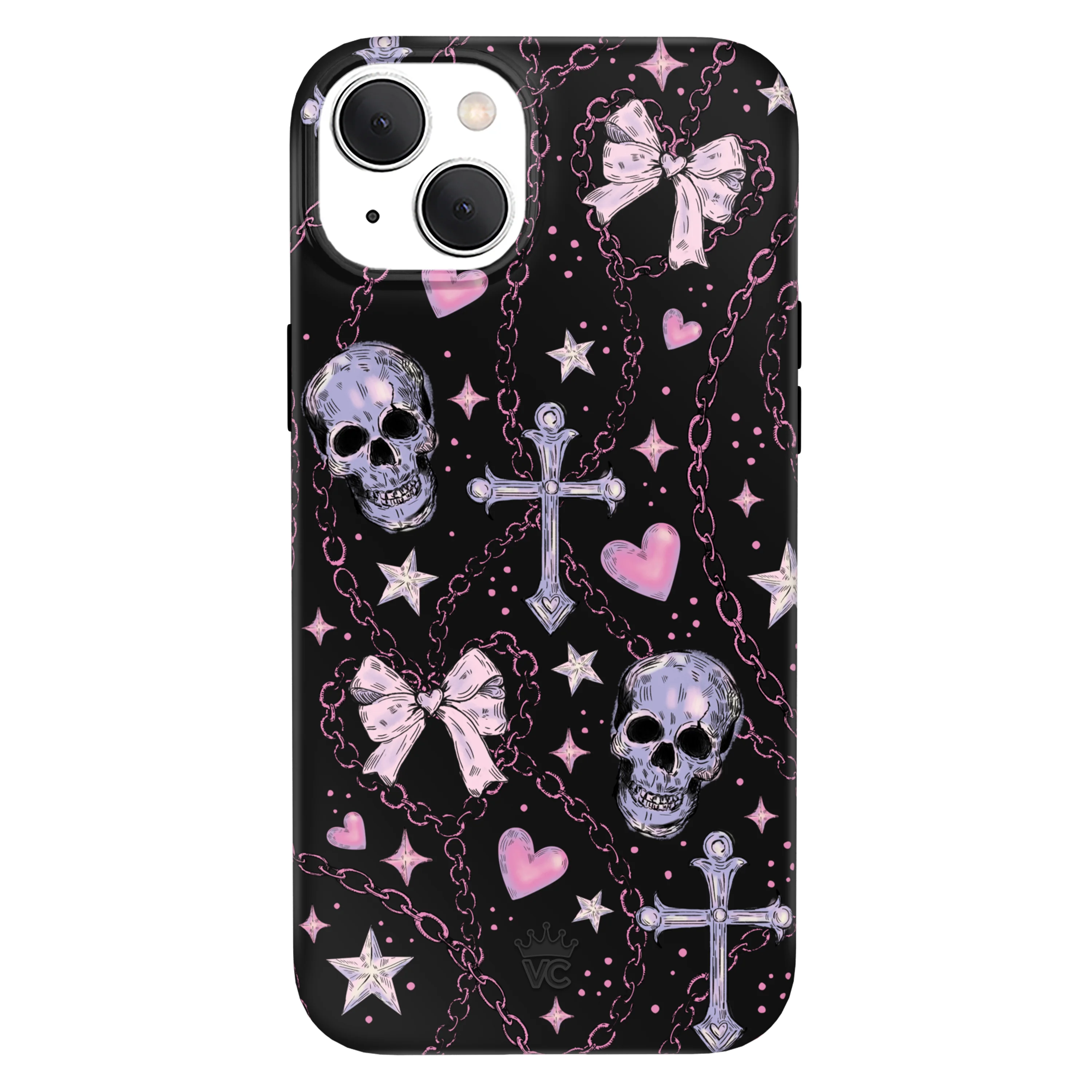 Pretty Punk Skulls iPhone Case - Image 36