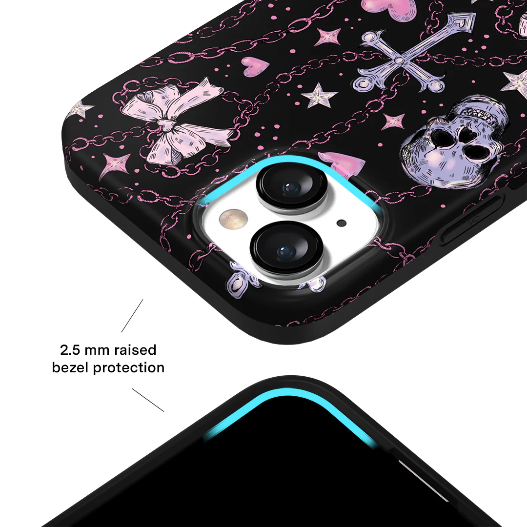 Pretty Punk Skulls iPhone Case - Image 37