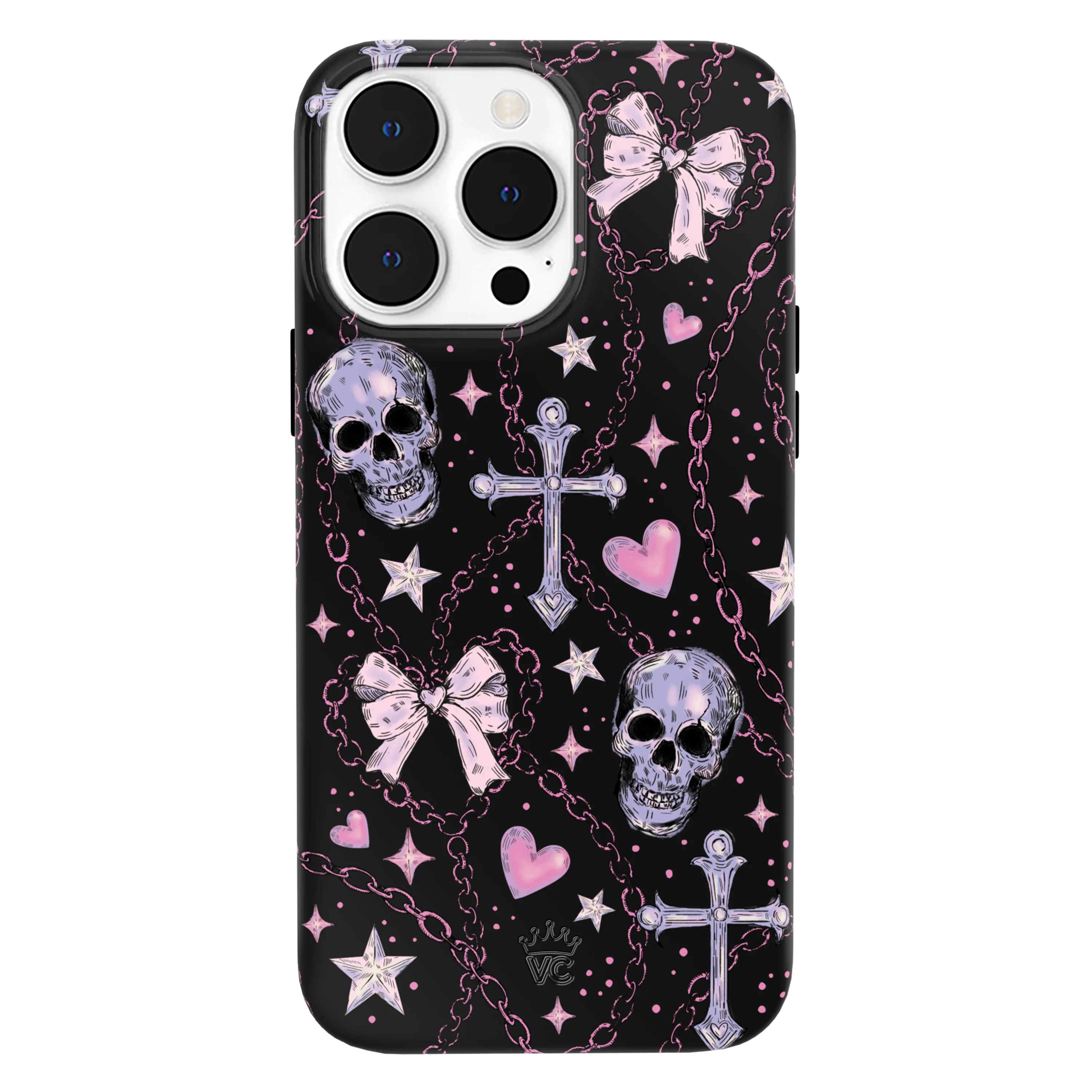Pretty Punk Skulls iPhone Case - Image 46