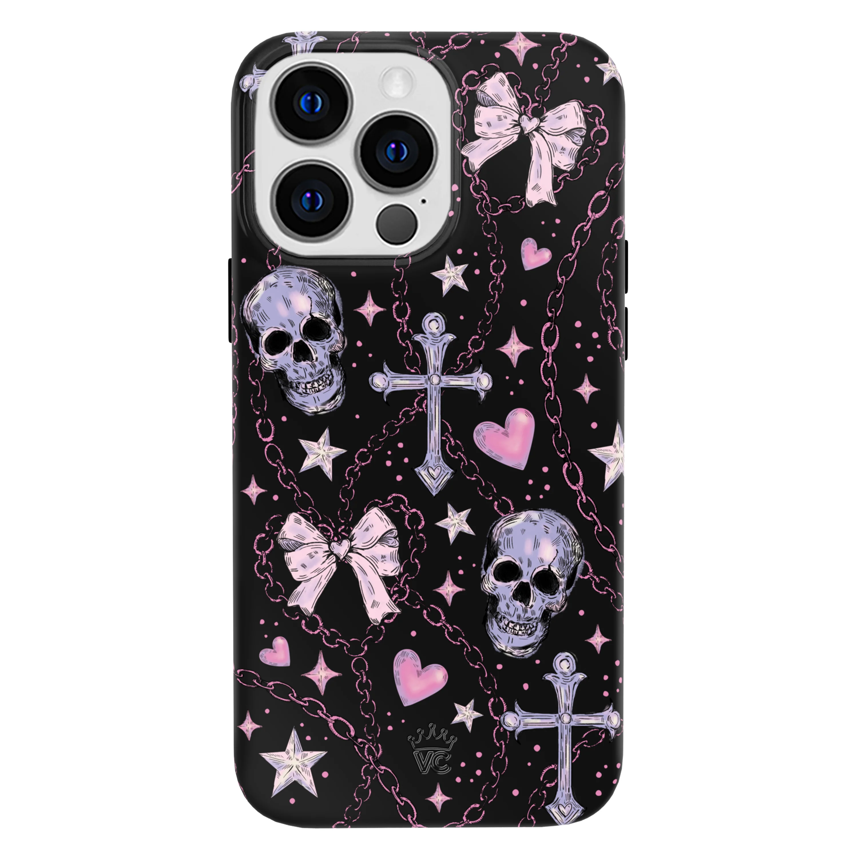 Pretty Punk Skulls iPhone Case - Image 61
