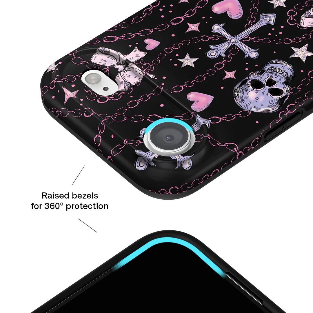 Pretty Punk Skulls iPhone Case - Image 78