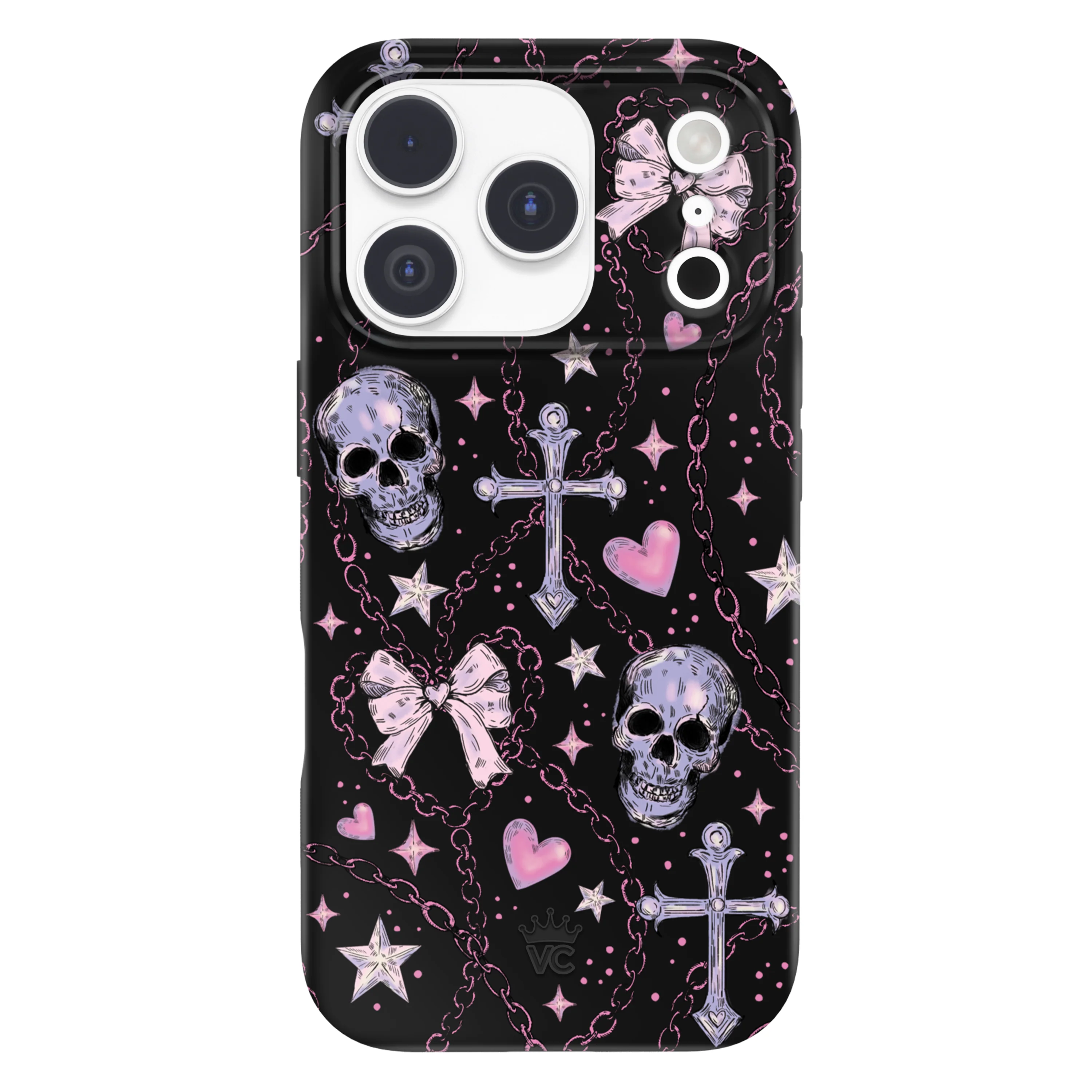 Pretty Punk Skulls iPhone Case - Image 86