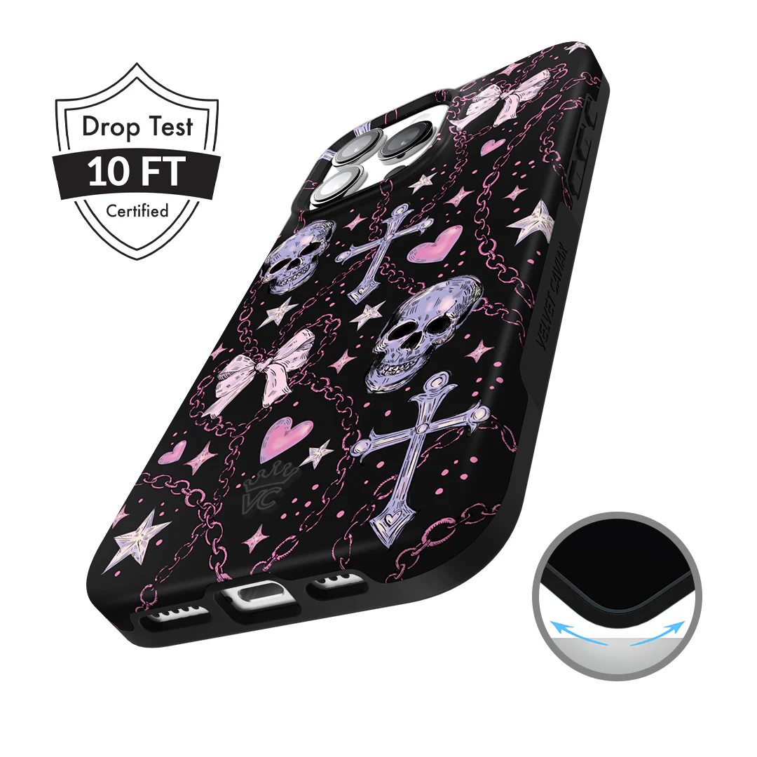 Pretty Punk Skulls iPhone Case - Image 9