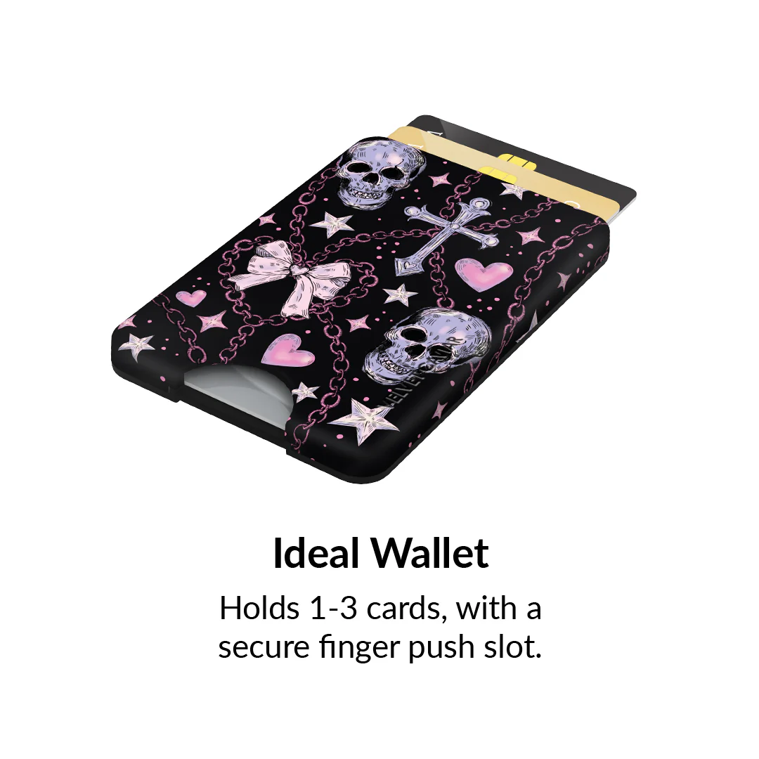 Pretty Punk Skulls MagSafe Wallet - Image 3