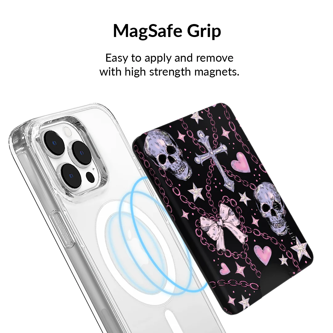 Pretty Punk Skulls MagSafe Wallet - Image 4
