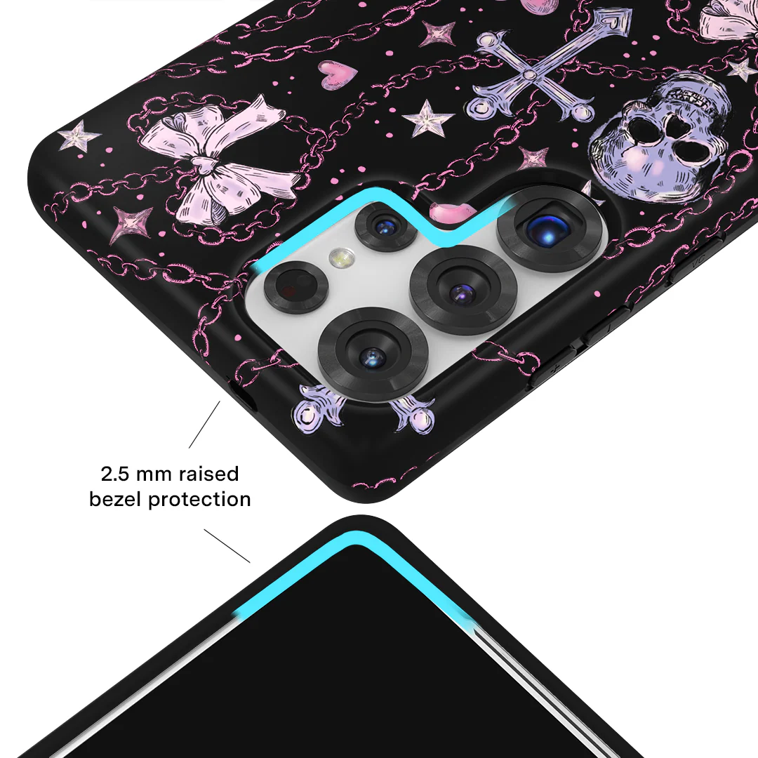 Pretty Punk Skulls Samsung Case - Image 12
