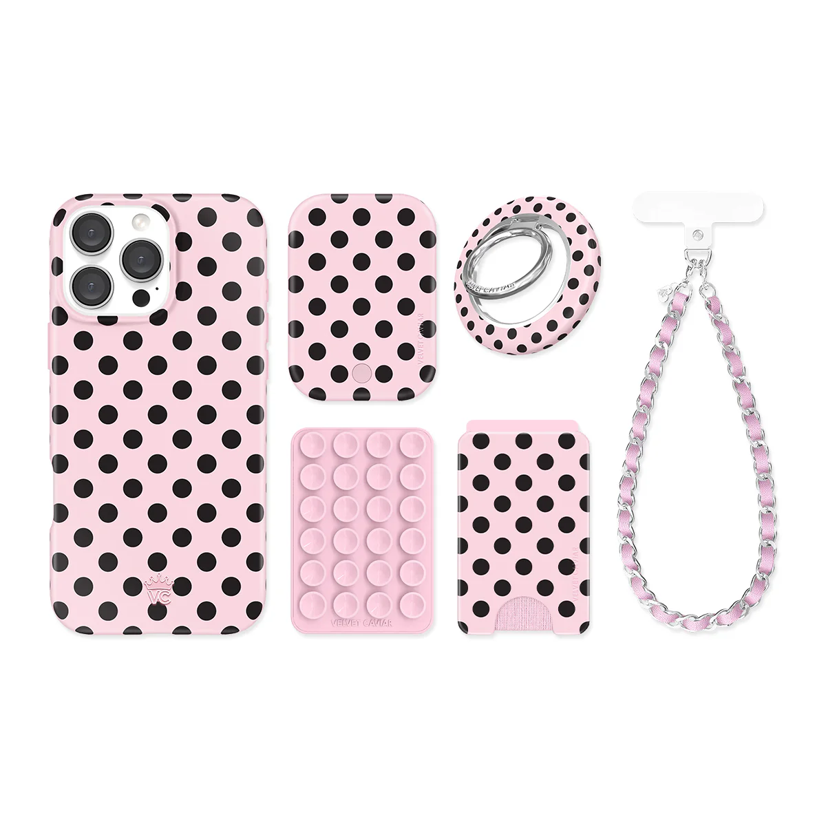 Princess Pink Polka Dot iPhone Bundle Set - Image 10