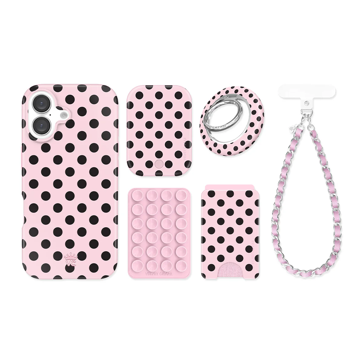 Princess Pink Polka Dot iPhone Bundle Set - Image 12