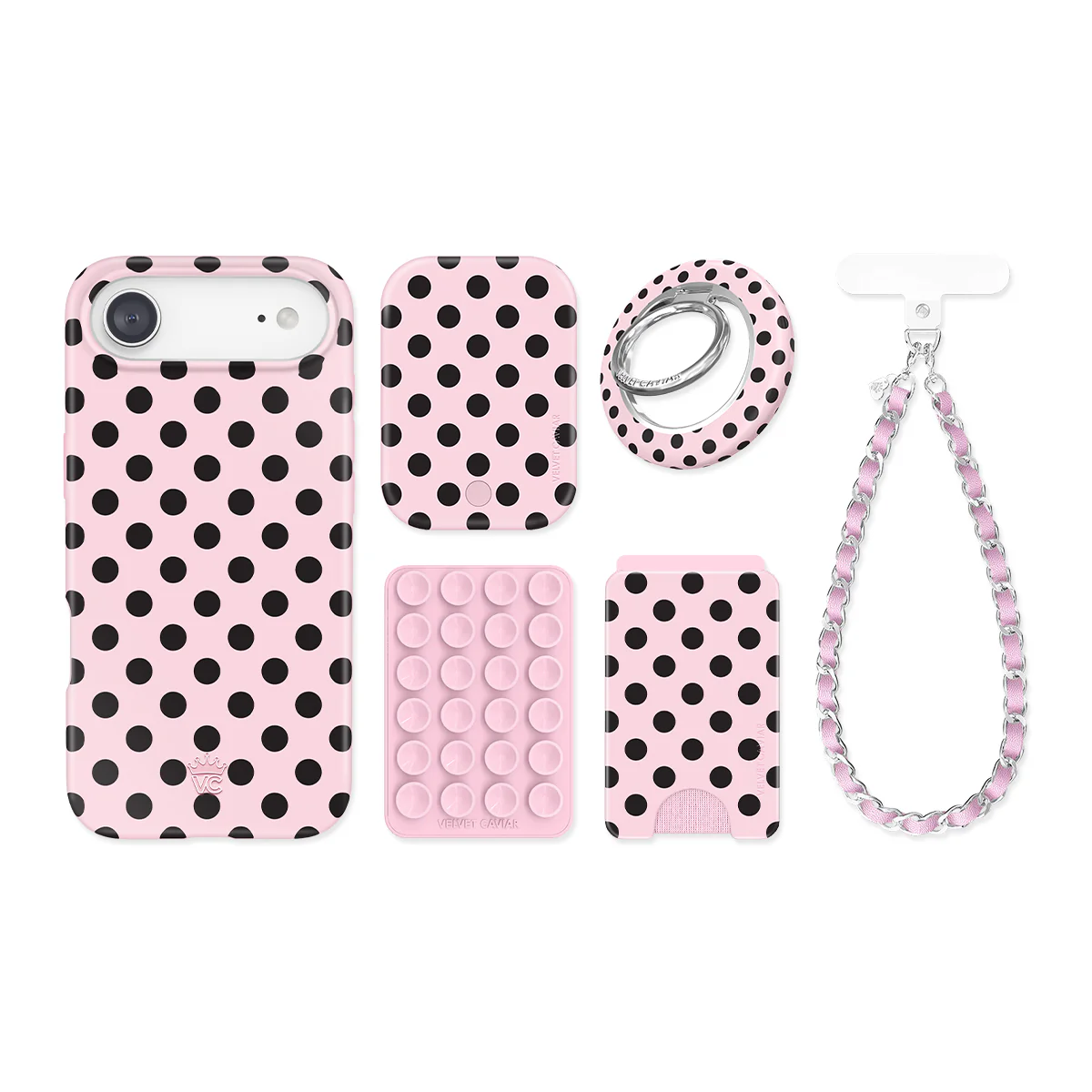 Princess Pink Polka Dot iPhone Bundle Set - Image 13