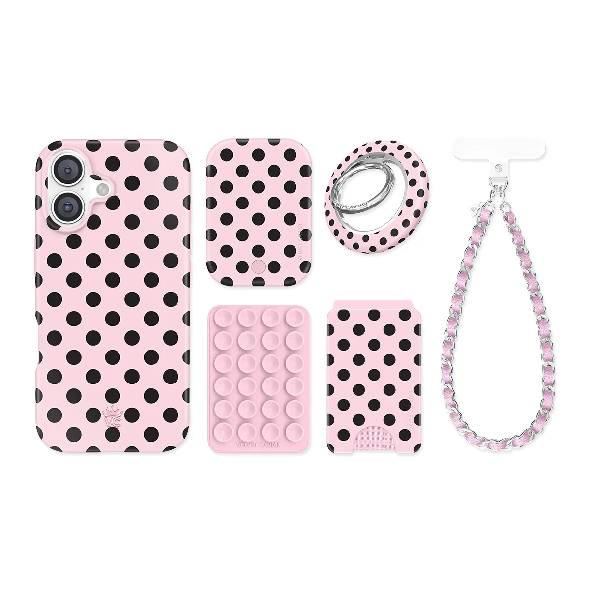 Princess Pink Polka Dot iPhone Bundle Set - Image 16