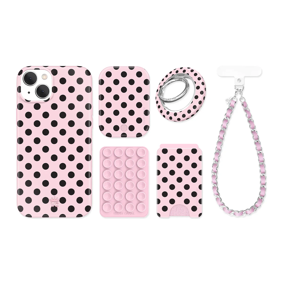 Princess Pink Polka Dot iPhone Bundle Set - Image 8