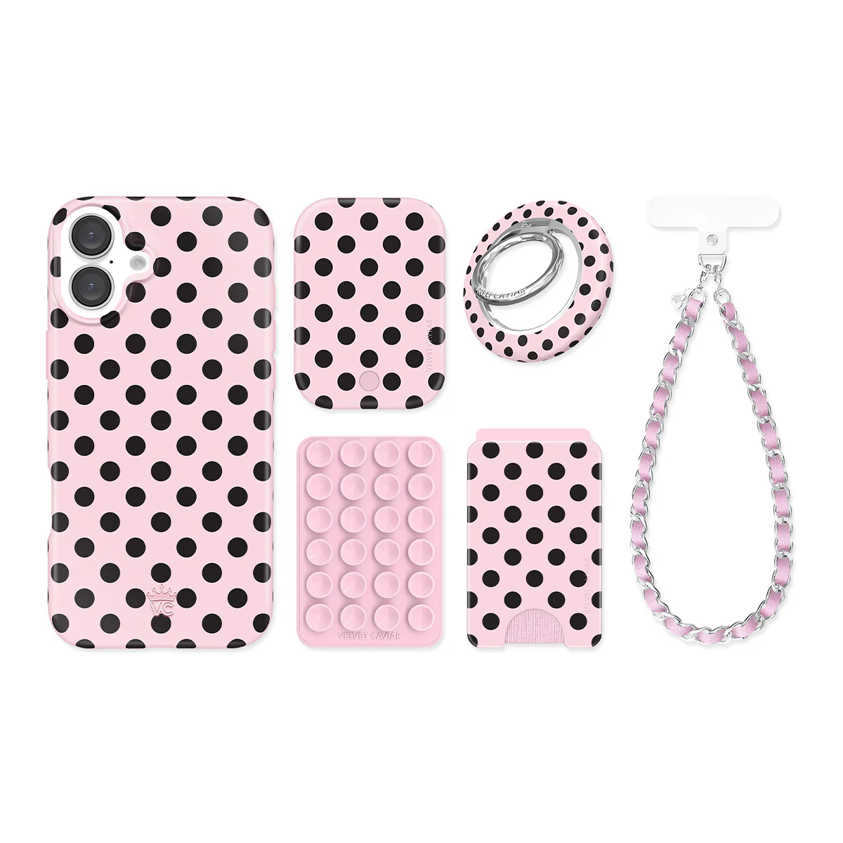 Princess Pink Polka Dot iPhone Bundle Set - Image 9