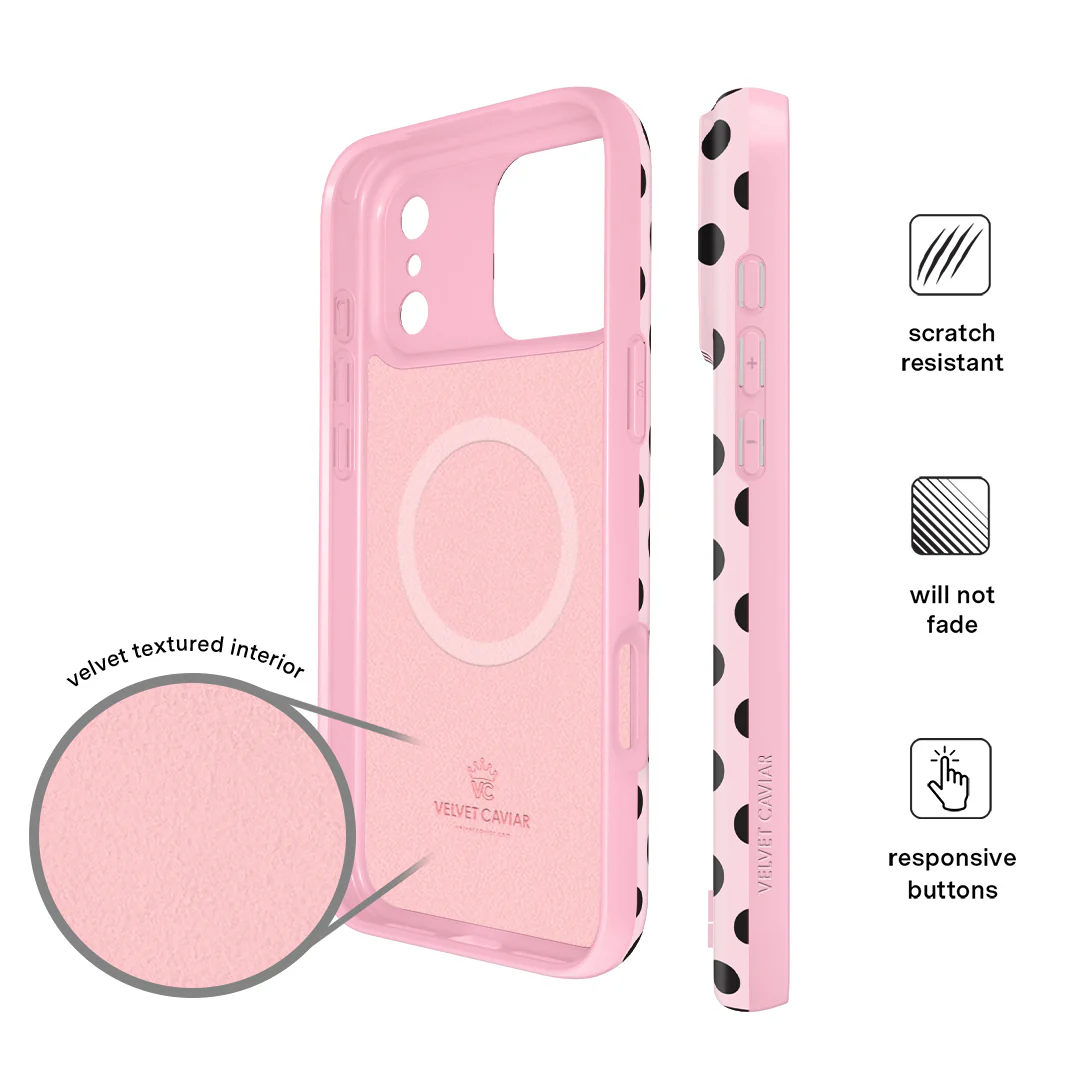 Princess Pink Polka Dot iPhone Case - Image 10