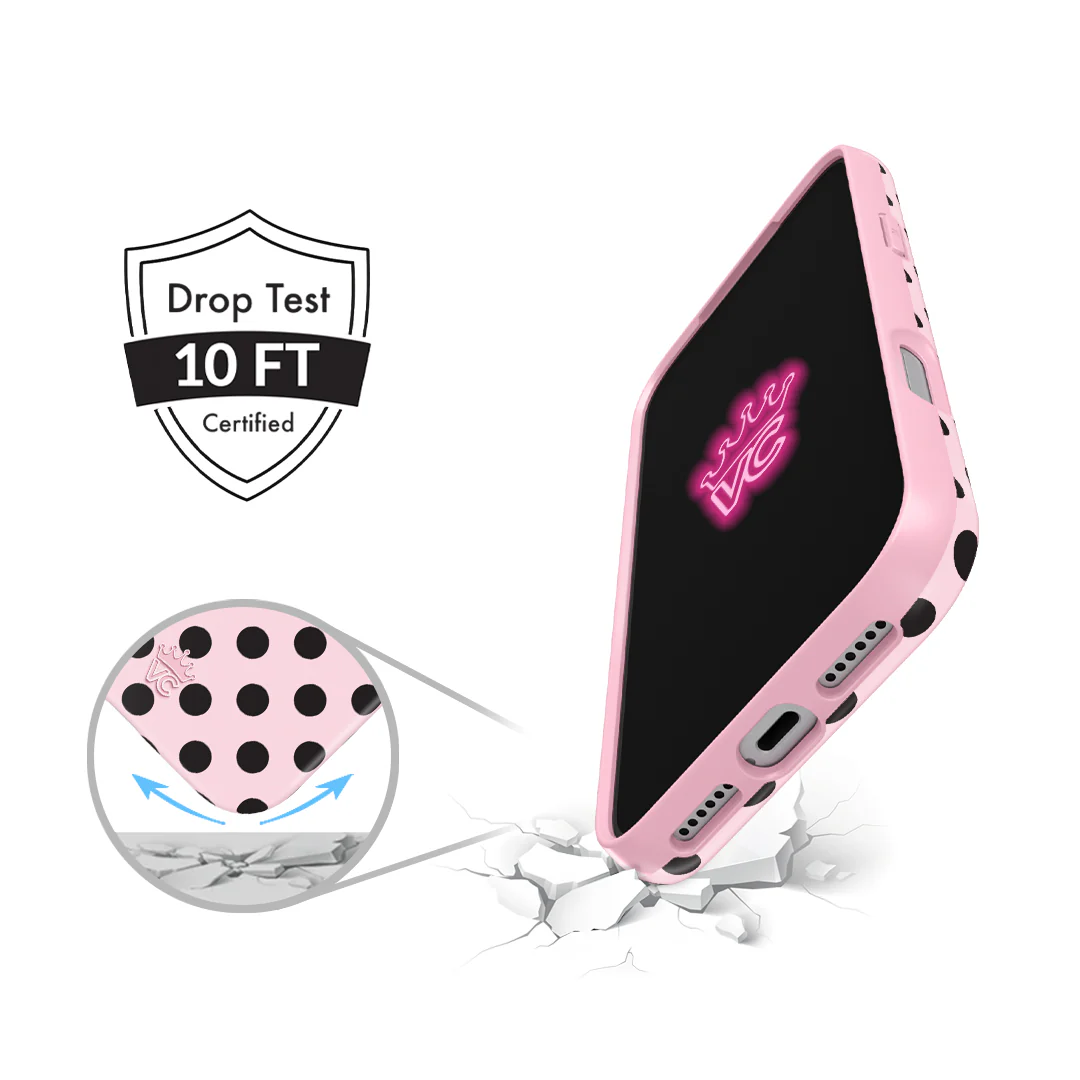 Princess Pink Polka Dot iPhone Case - Image 17
